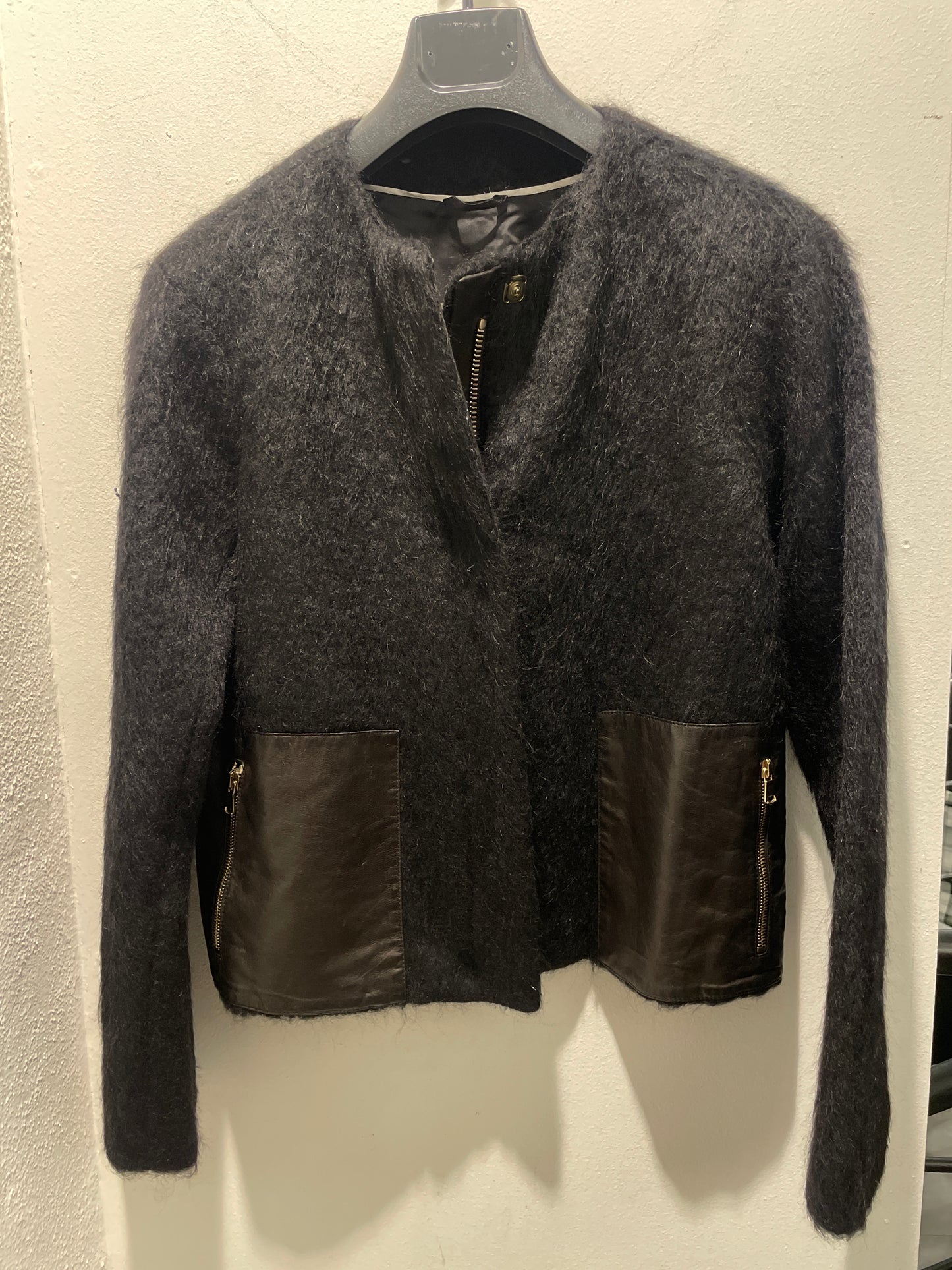 Mauro Grifoni — Premium Alpaca-Mohair Jacket with Lambskin Leather - Size IT 44 / EU40