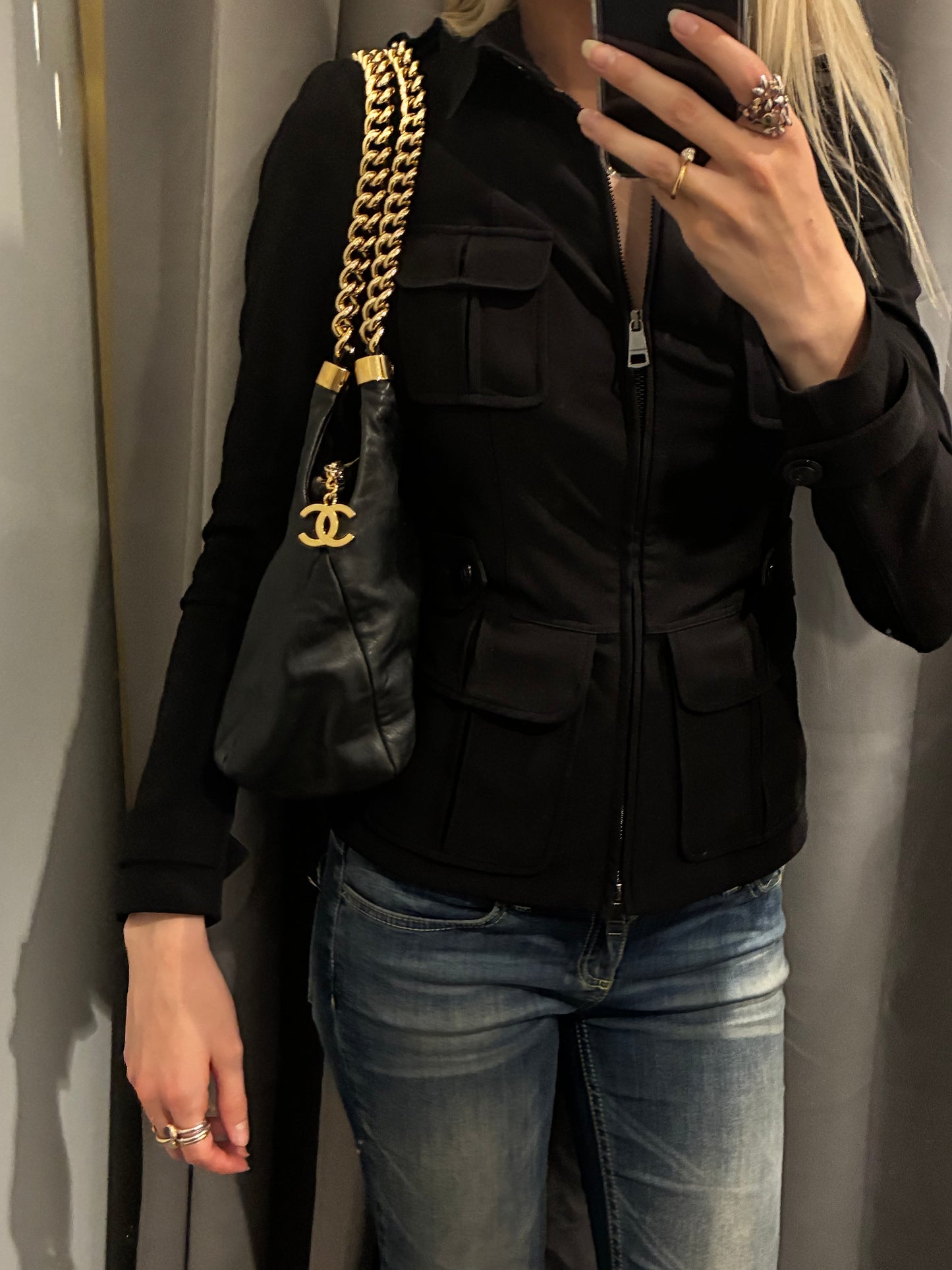 Chanel CC Chain Shoulder Bag – Black Lambskin & Gold Hardware