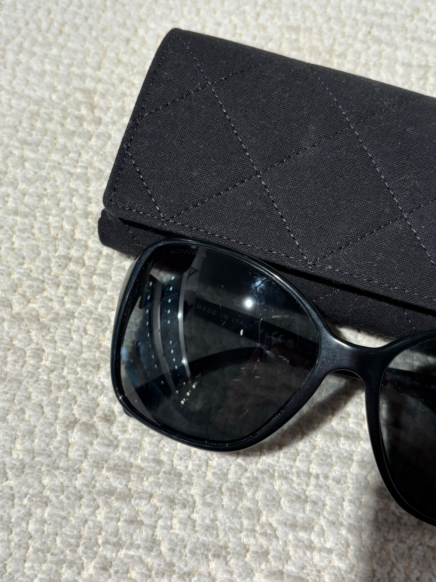 Chanel Sunglasses - Black with Bow