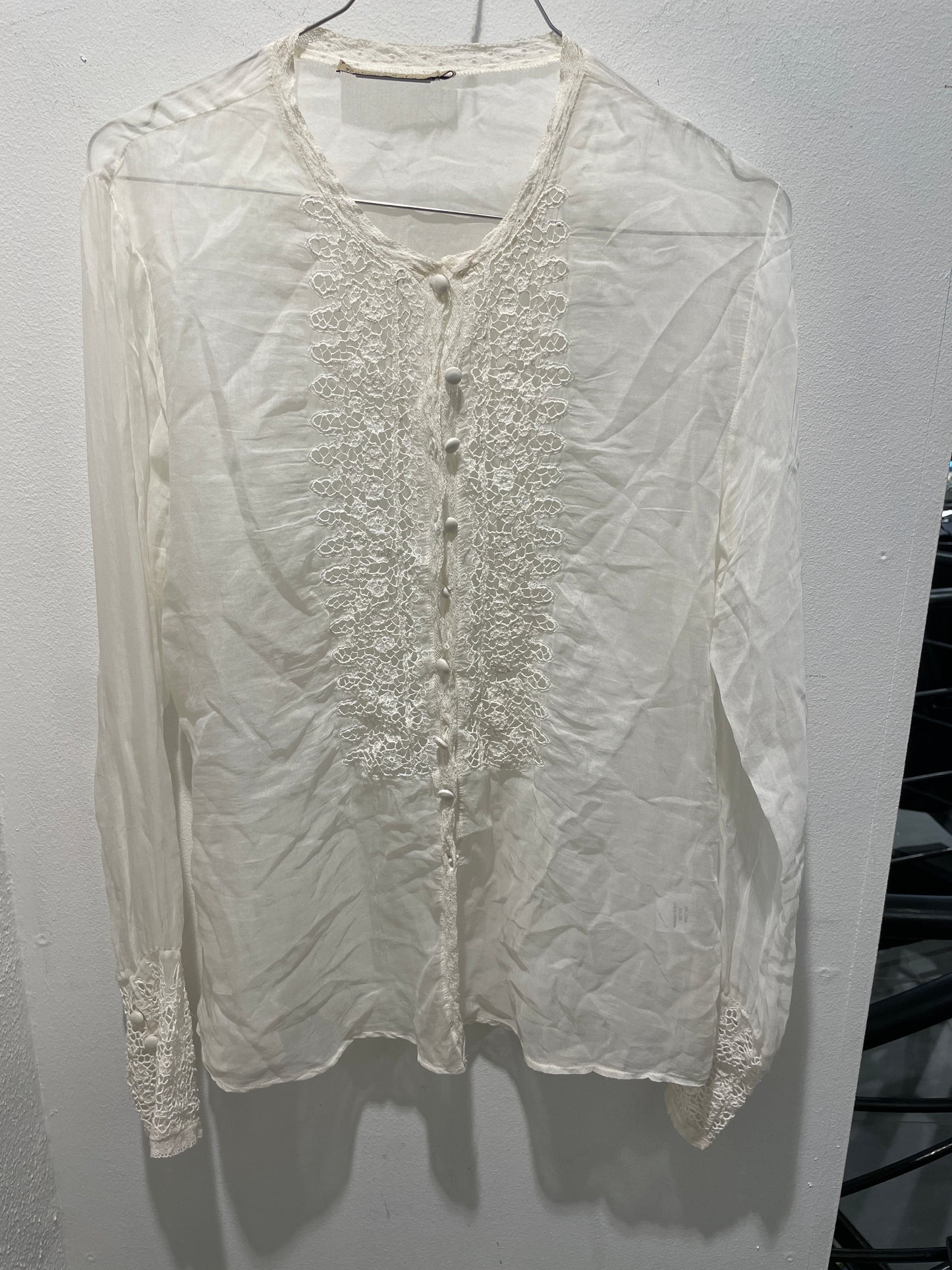 Rabens Saloner Lace Blouse – White - L