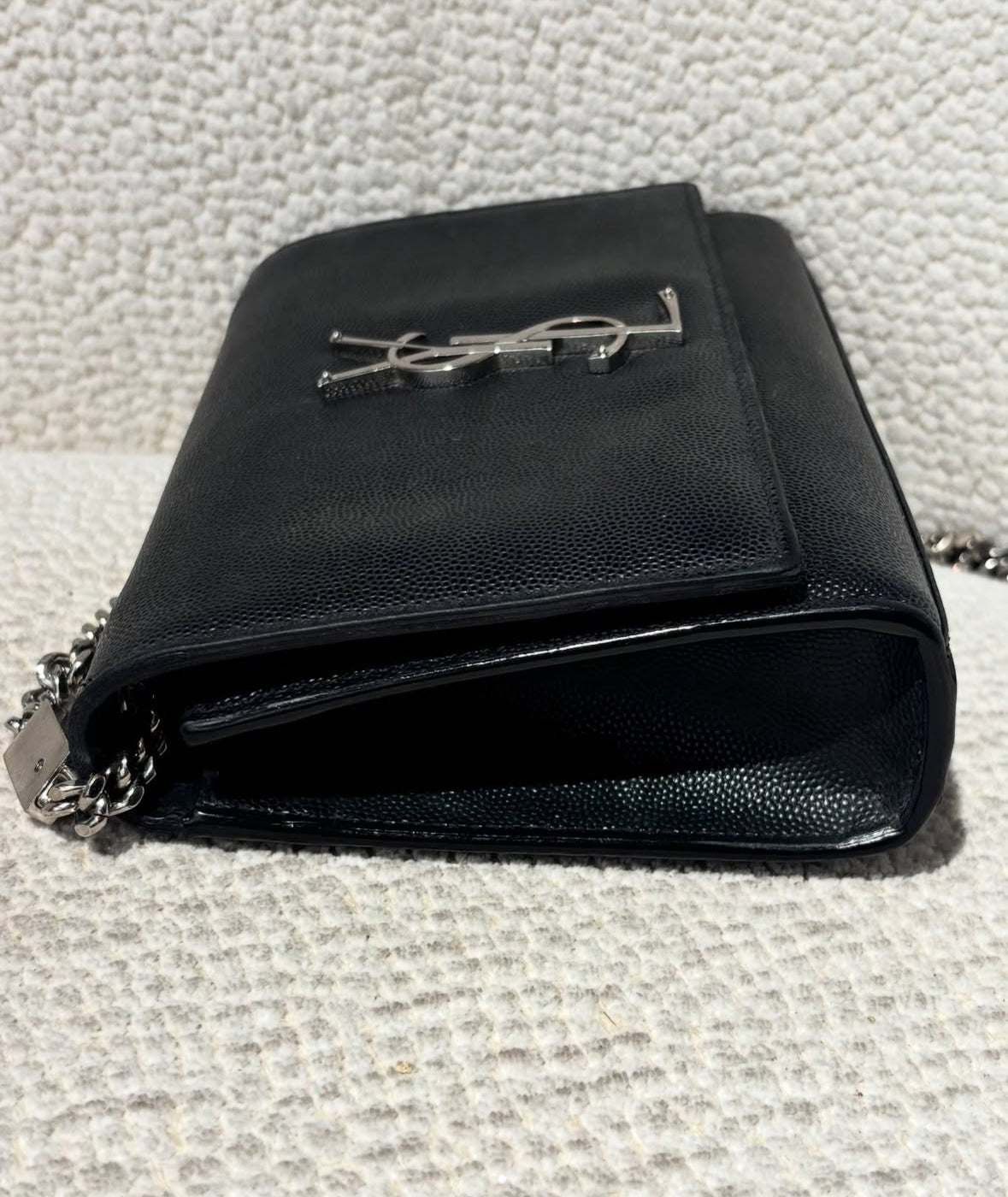 Saint Laurent - Small Kate Bag - Black with Silver Hardware