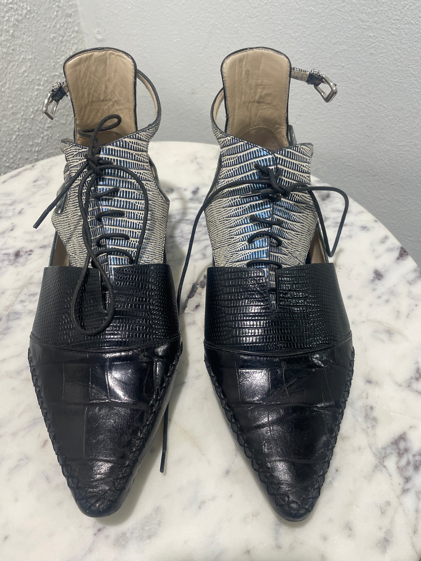 Christian Dior Nomade Cut-Out Oxford Booties - 35