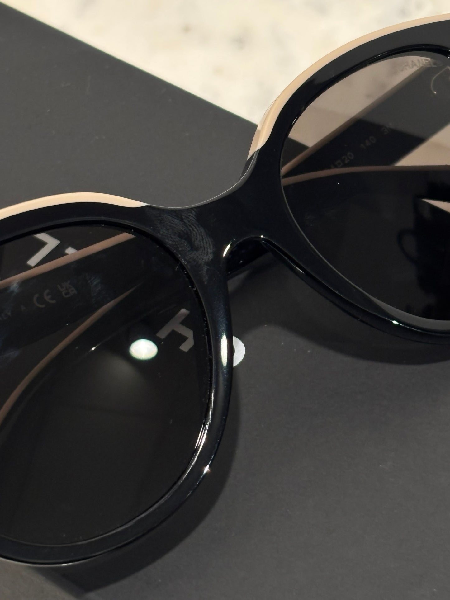 Chanel Sunglasses - Butterfly Model - Black w. Logos