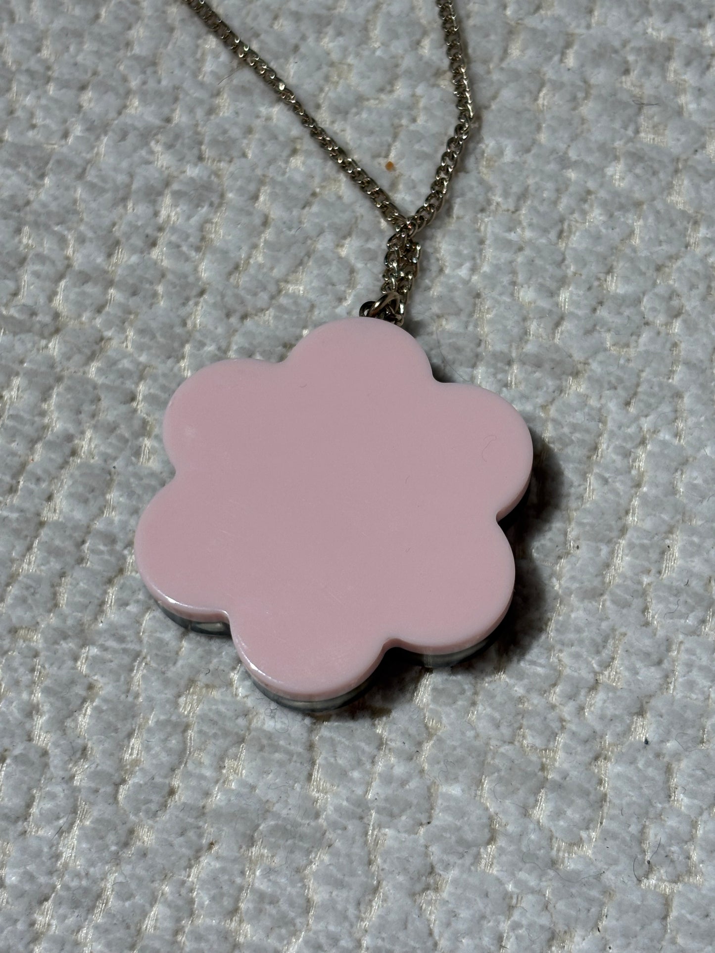 Chanel Camellia Set – Soft Pink Resin with Pearl Details
