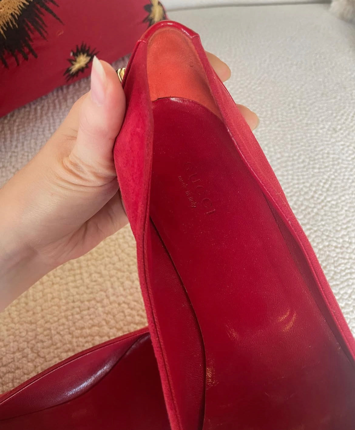 Gucci - Ballerinas m. Bidsel - Str. 38,5