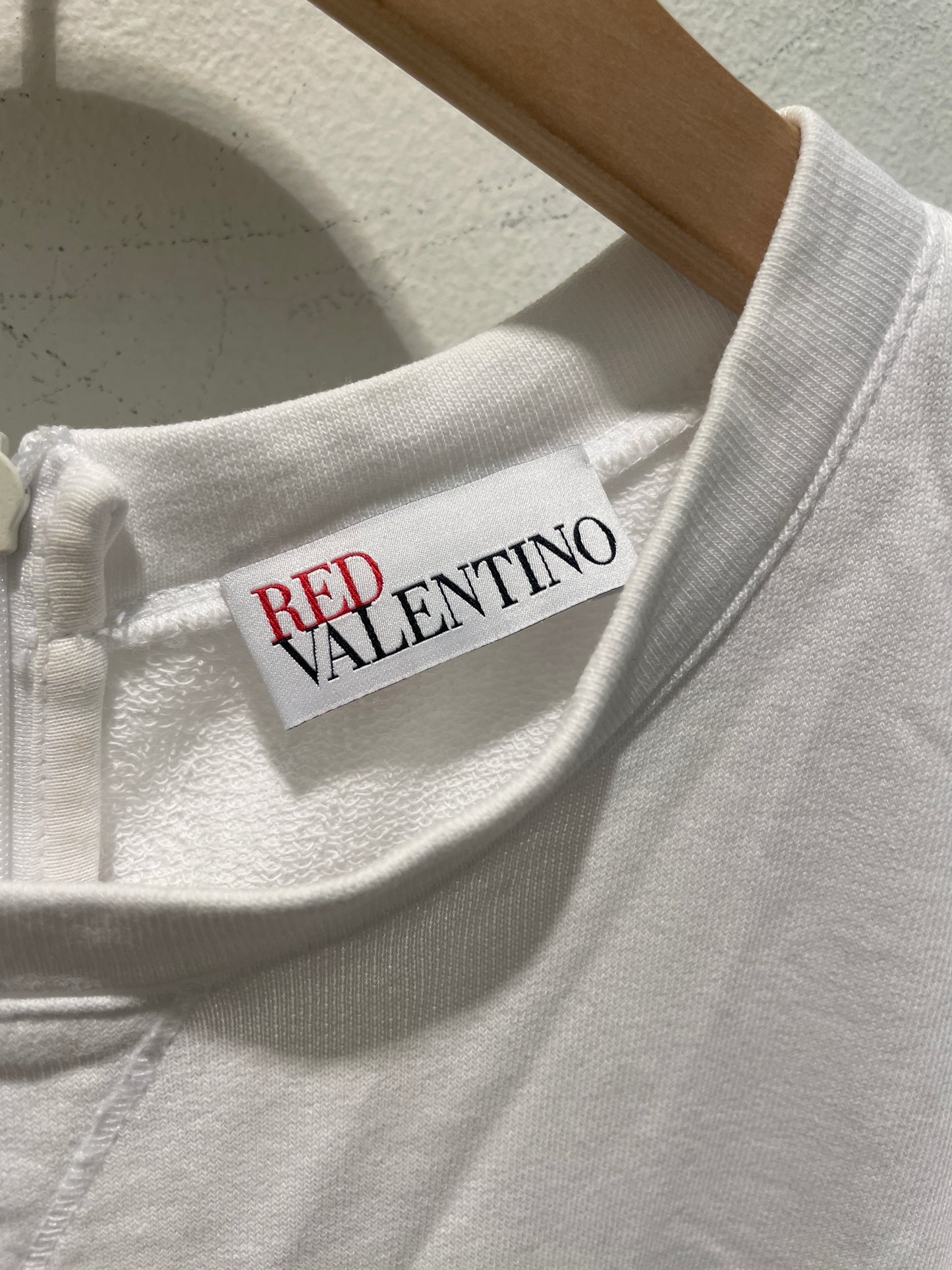 RED Valentino dress – Tee dress with white top and black balloon skirt - S/M