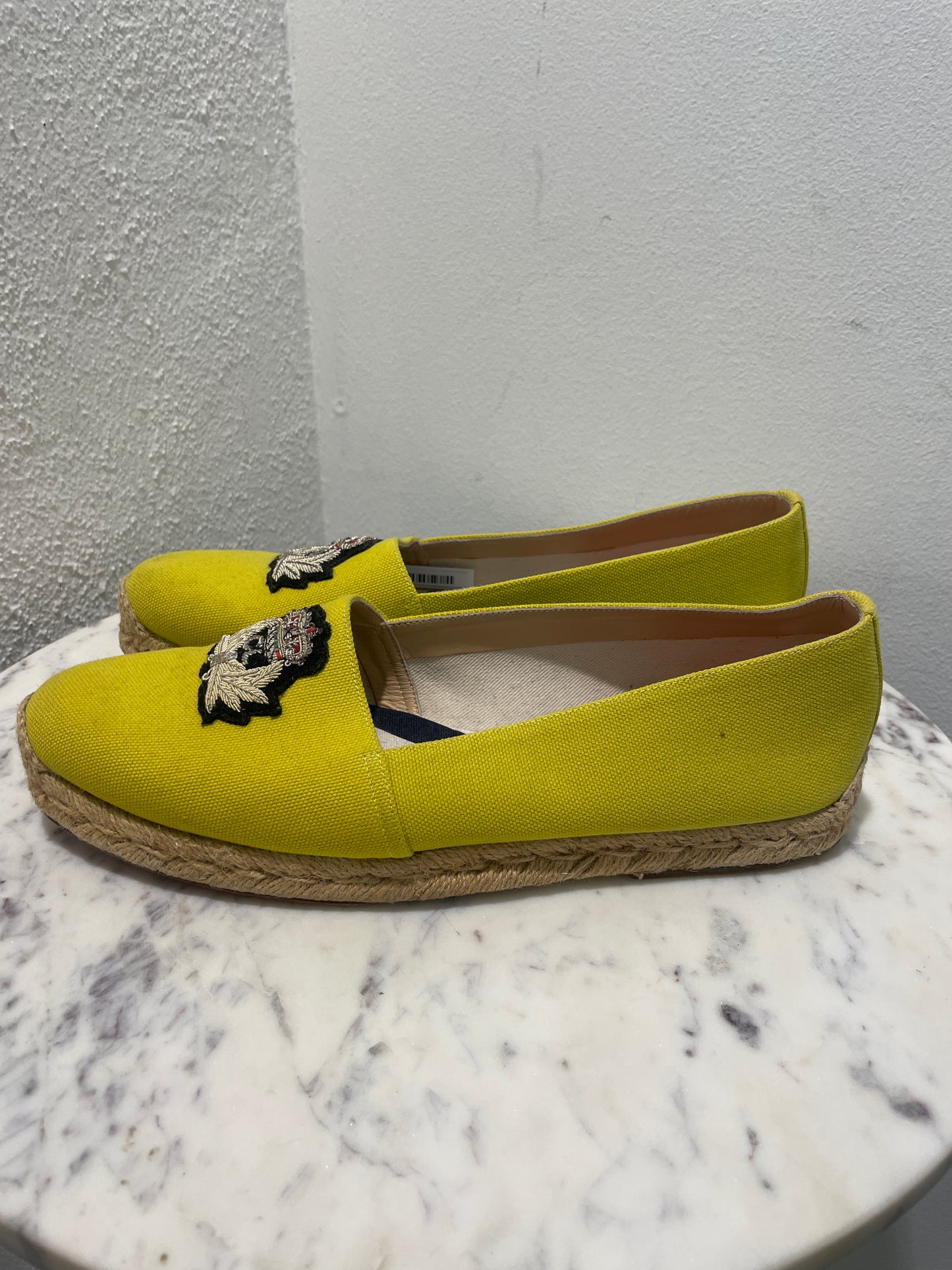 Christian Louboutin - Yellow Nanou Crest Espadrilles  – 39,5