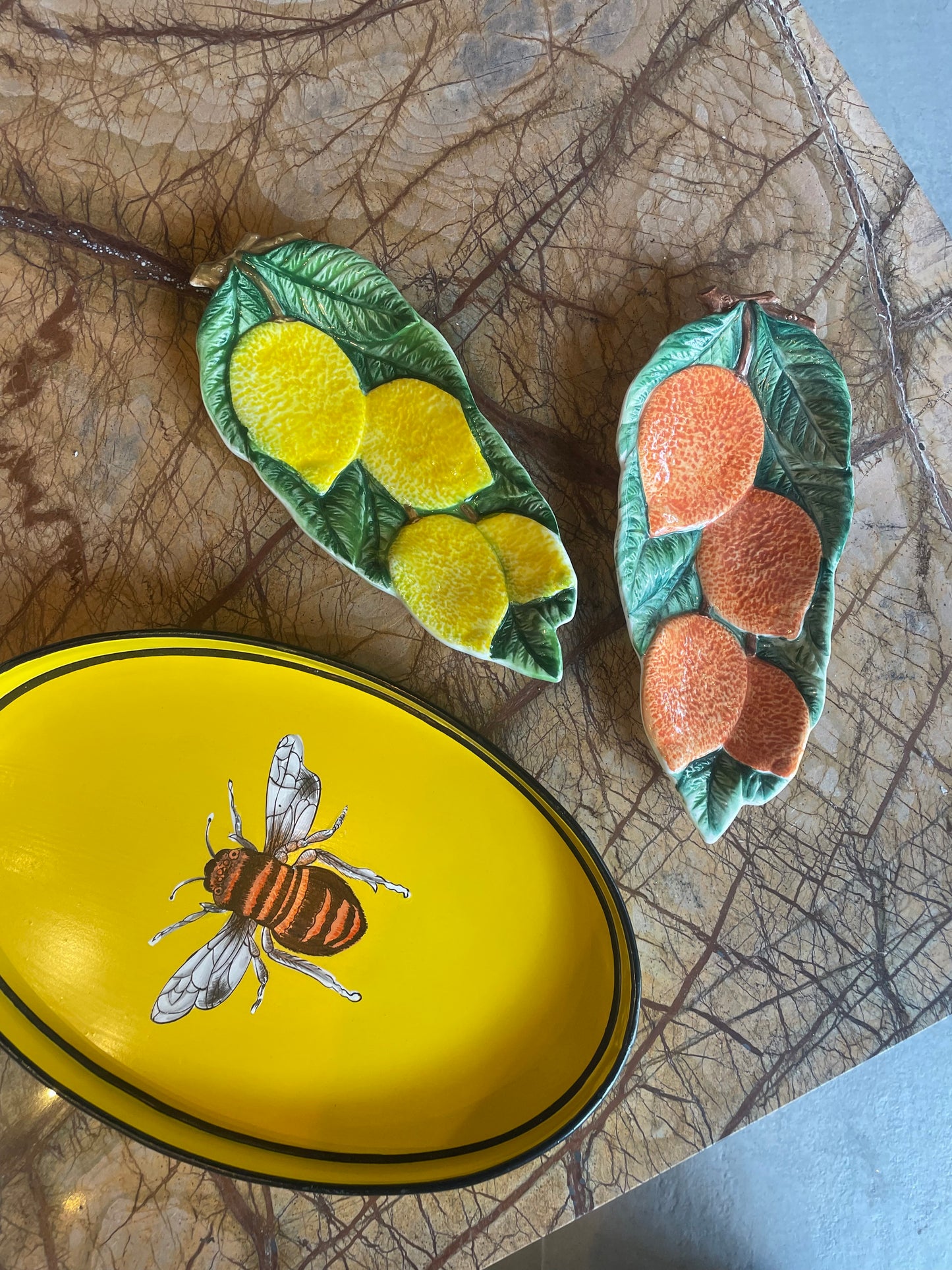 Orange Citrus fad - Italiensk porcelæn