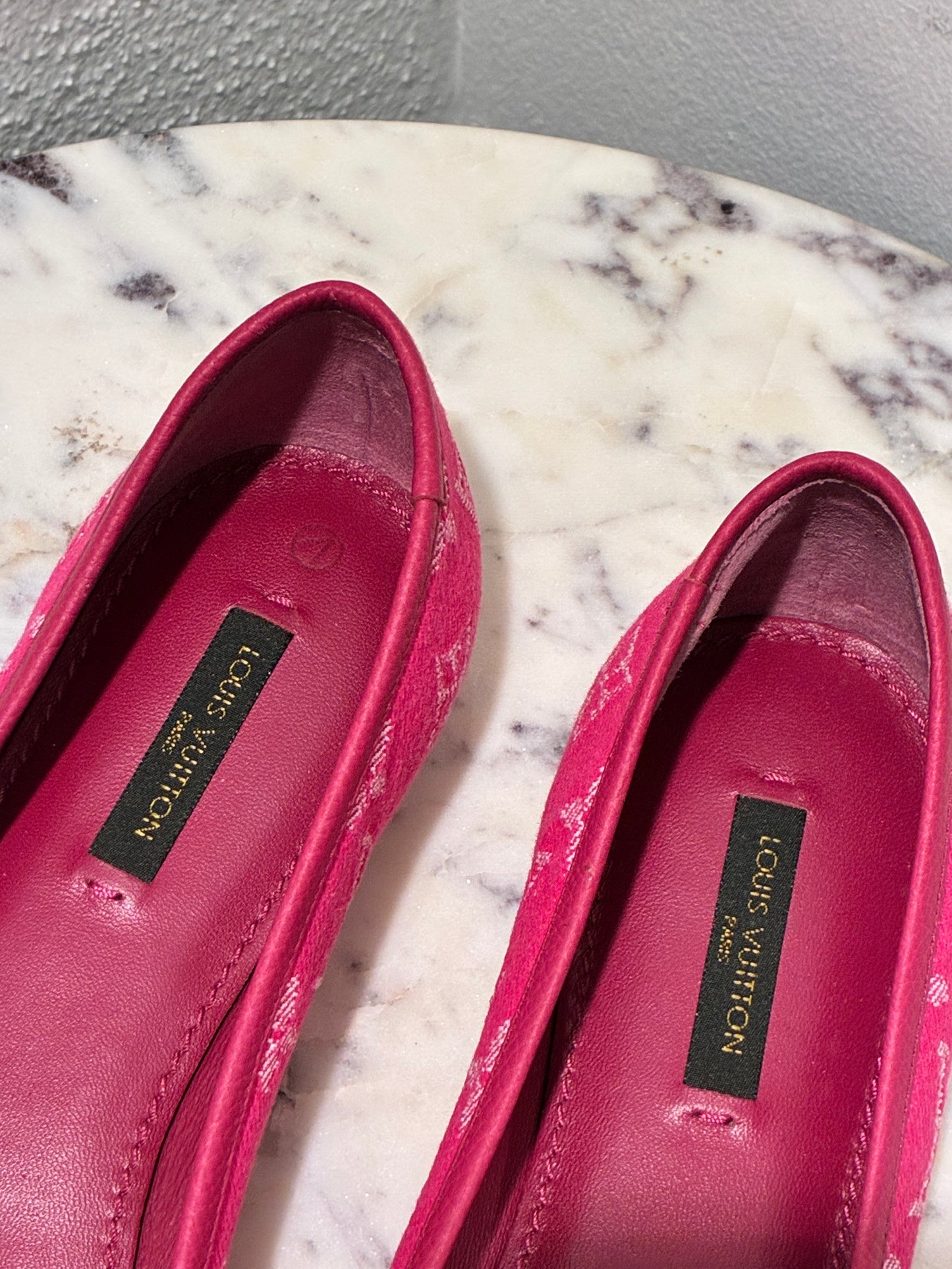 Louis Vuitton Ballerinas - Rare Monogram Denim in Pink - EU 38 (37,5-38)