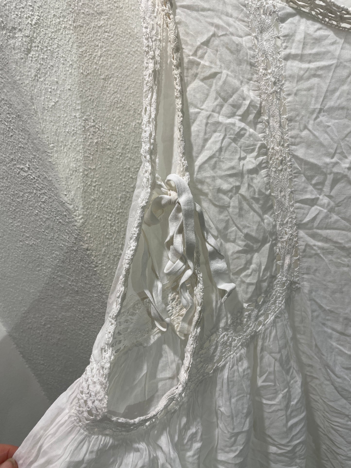 Isabel Marant Etoile - White dress w. laces - XS Oversized - Medinas Wardrobe