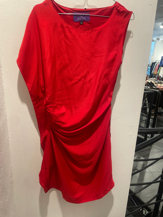 Cocoa by Alf & Terrie Sevilla red draped dress - EU 38