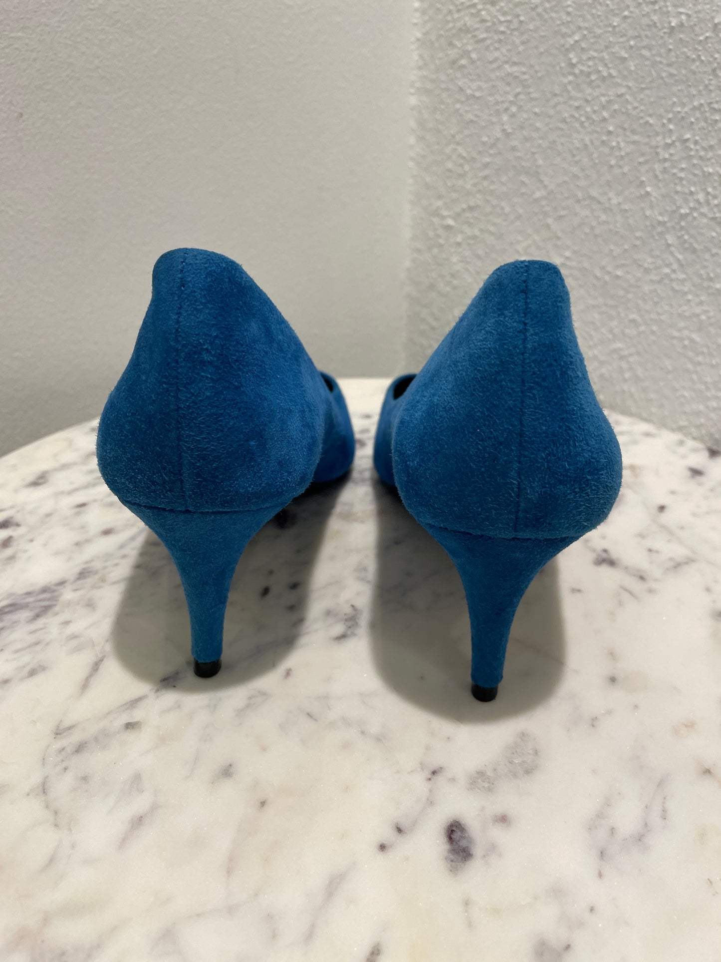 Malene Birger - Laximini Cornflower blue Suede Pointed-Toe Pumps – 39