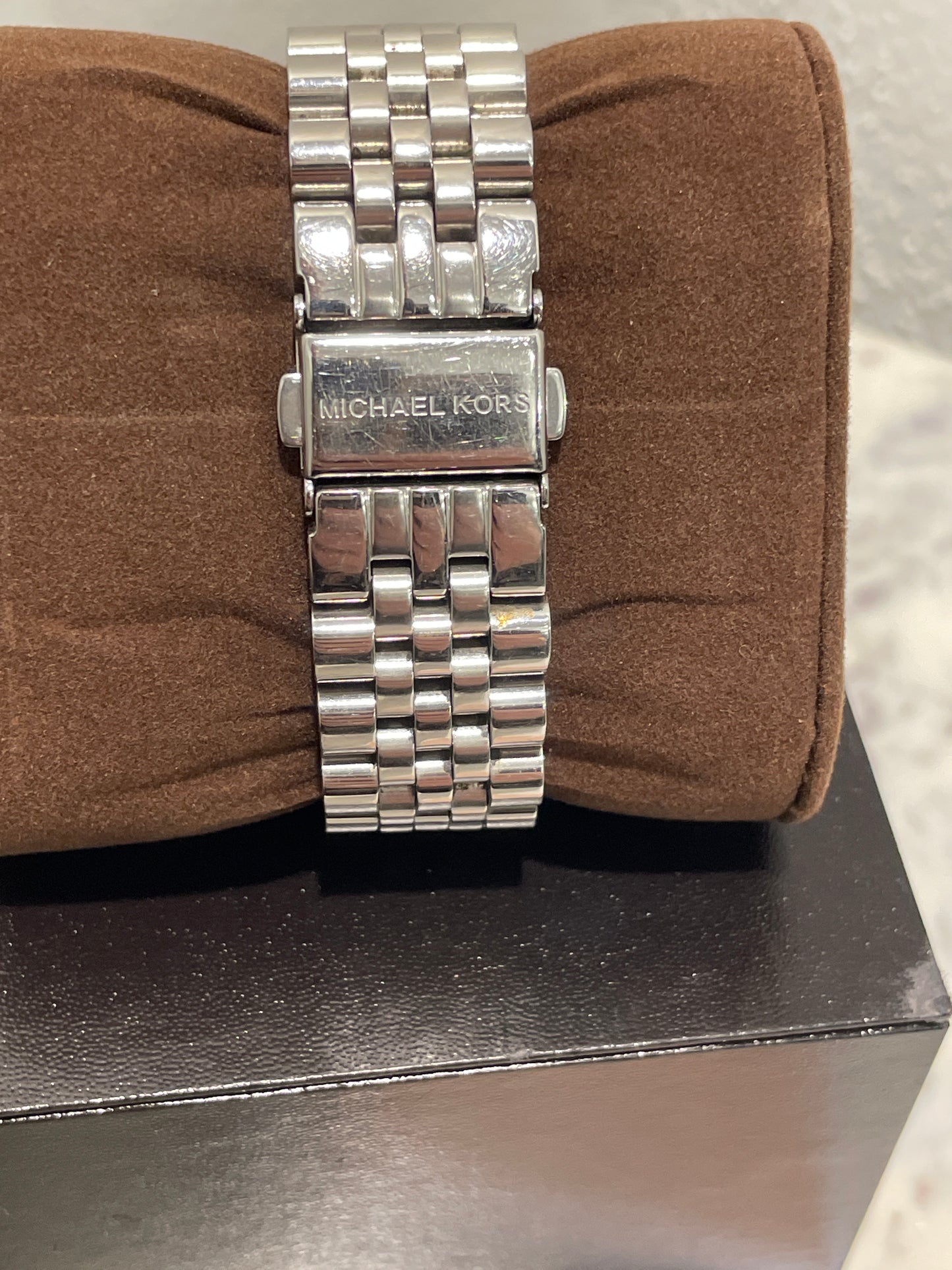 Michael Kors Lexington Chronograph Watch – Silver Stainless Steel