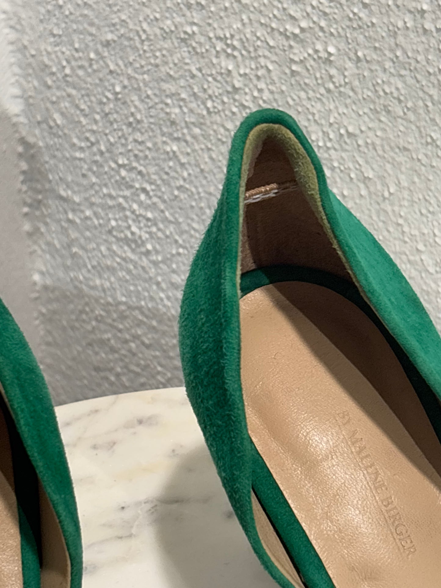 Malene Birger - Heels - Green Suede - 40 - Medinas Wardrobe