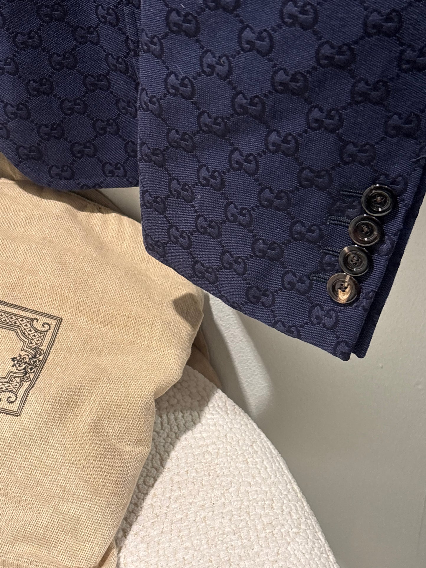 Gucci Blazer - Navy Monogram 2025 - Size 56 (L/XL)