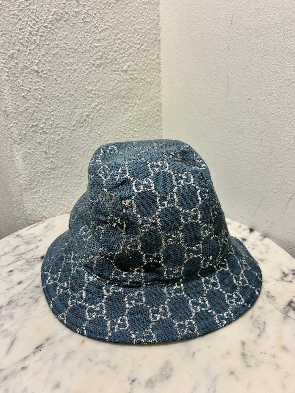 Gucci Bucket Hat - Blue w. Silver - M