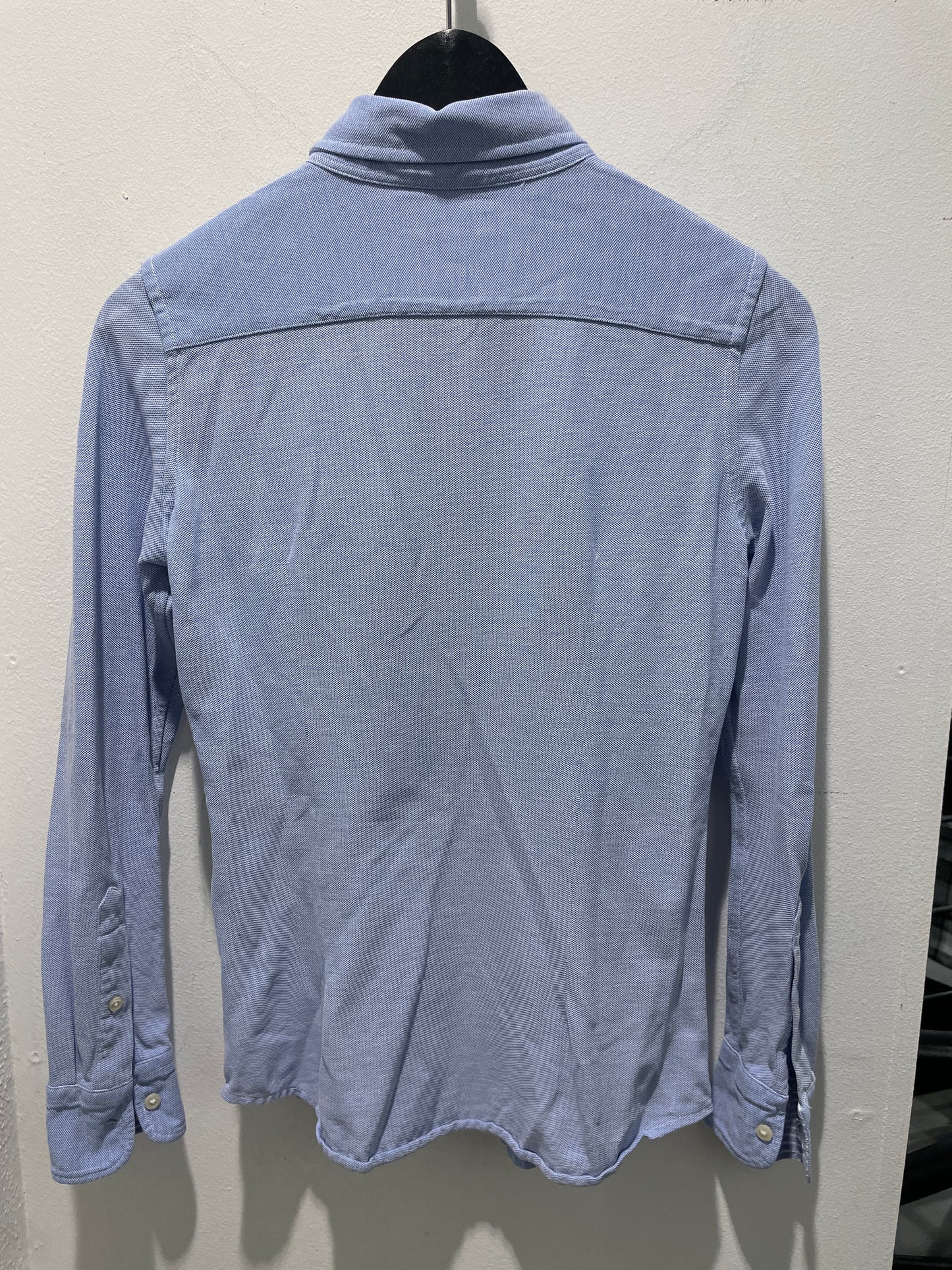 Ralph Lauren — Light Blue Knit Oxford Button-Down Shirt - Size EU S