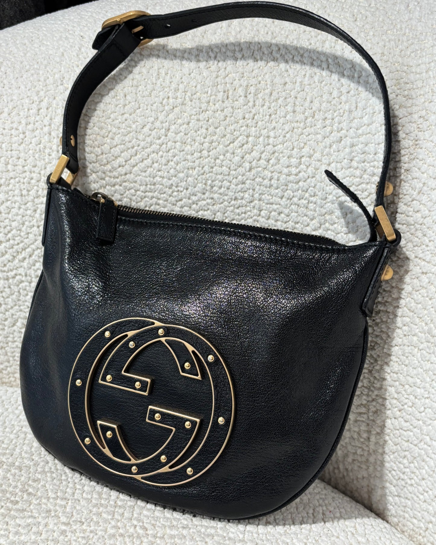 Gucci Blondie Bag - Black Leather & Hold Hardware