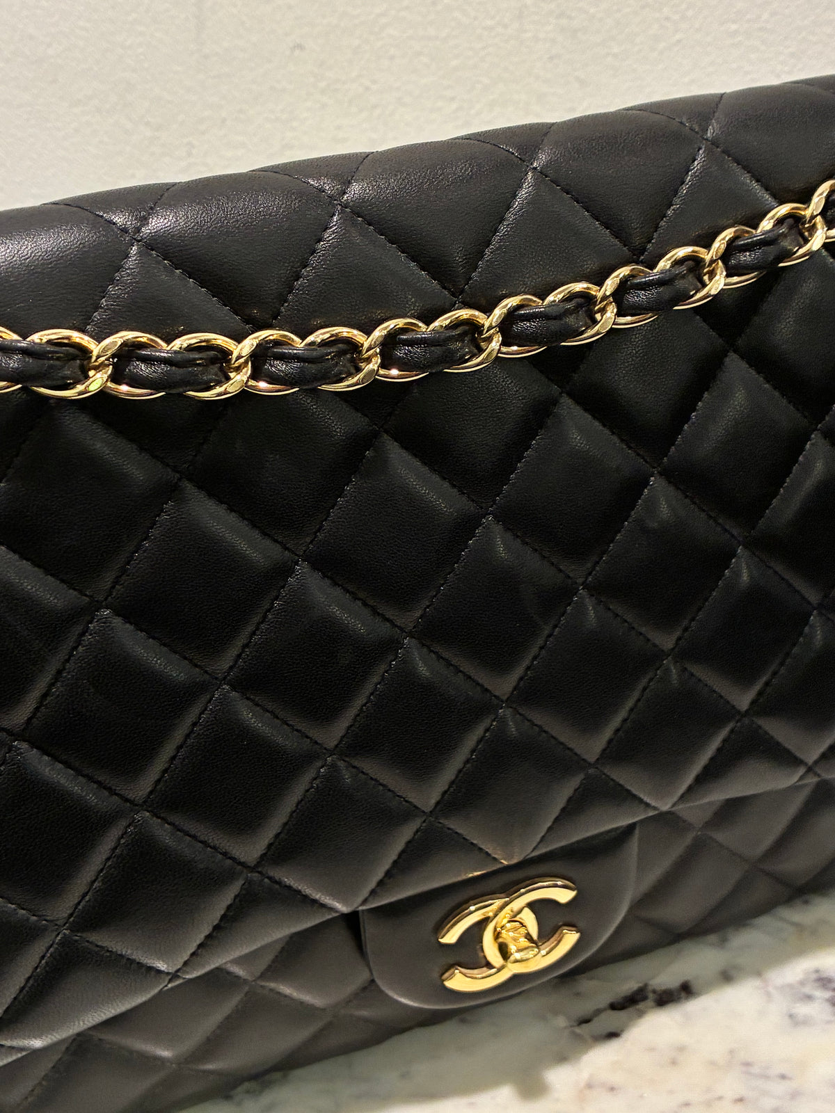 Chanel Jumbo Classic Single Flap – Black Lambskin & Gold Hardware