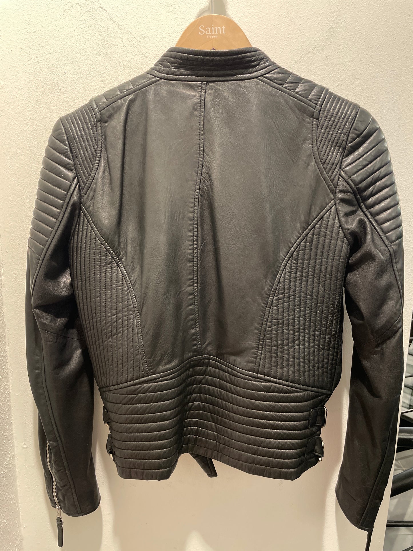 MDK Munderingskompagniet Quilted Biker Leather Jacket - 40