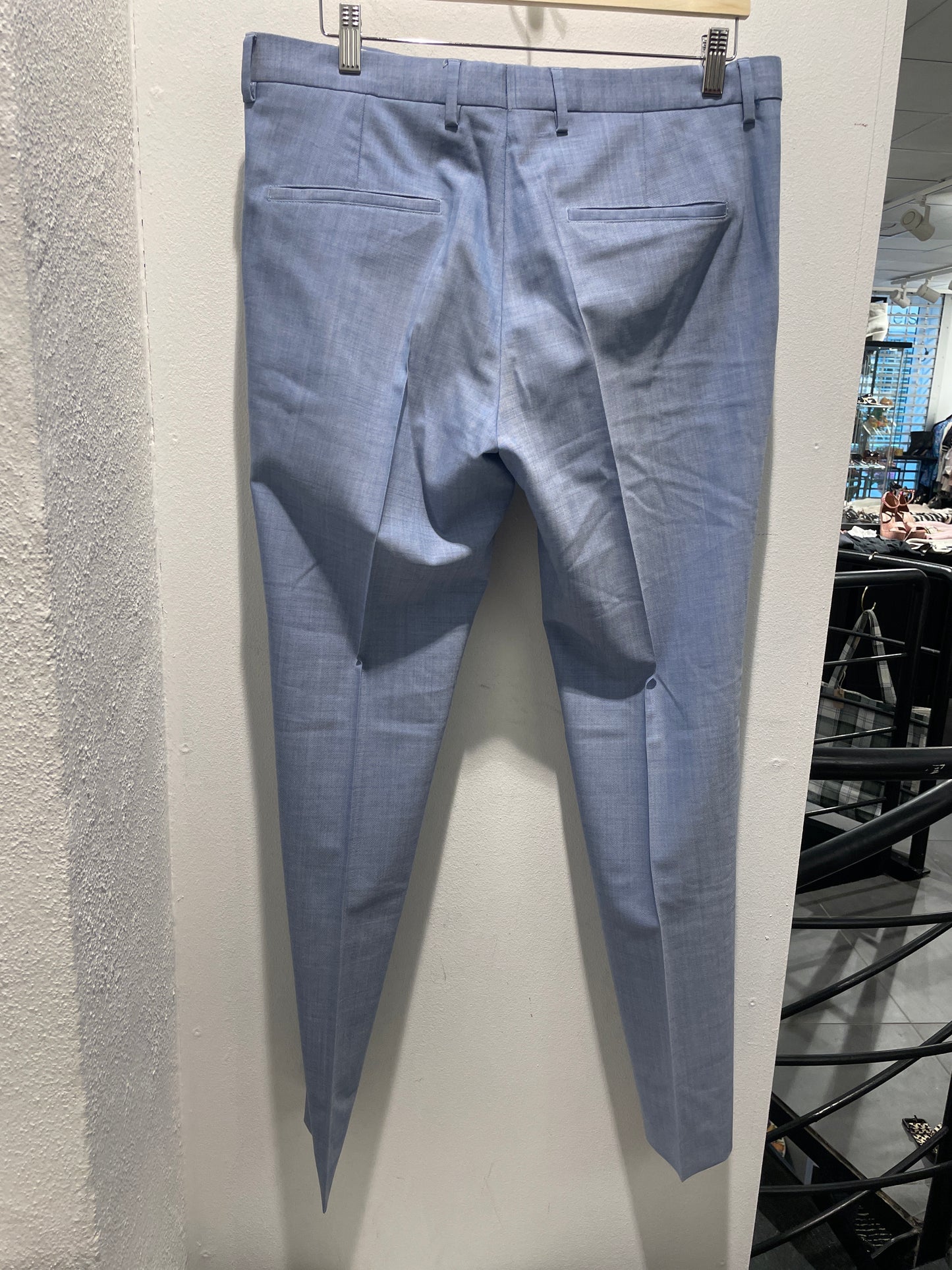 Sand Copenhagen Light Blue Seersucker Pants (Angelico Fabric)