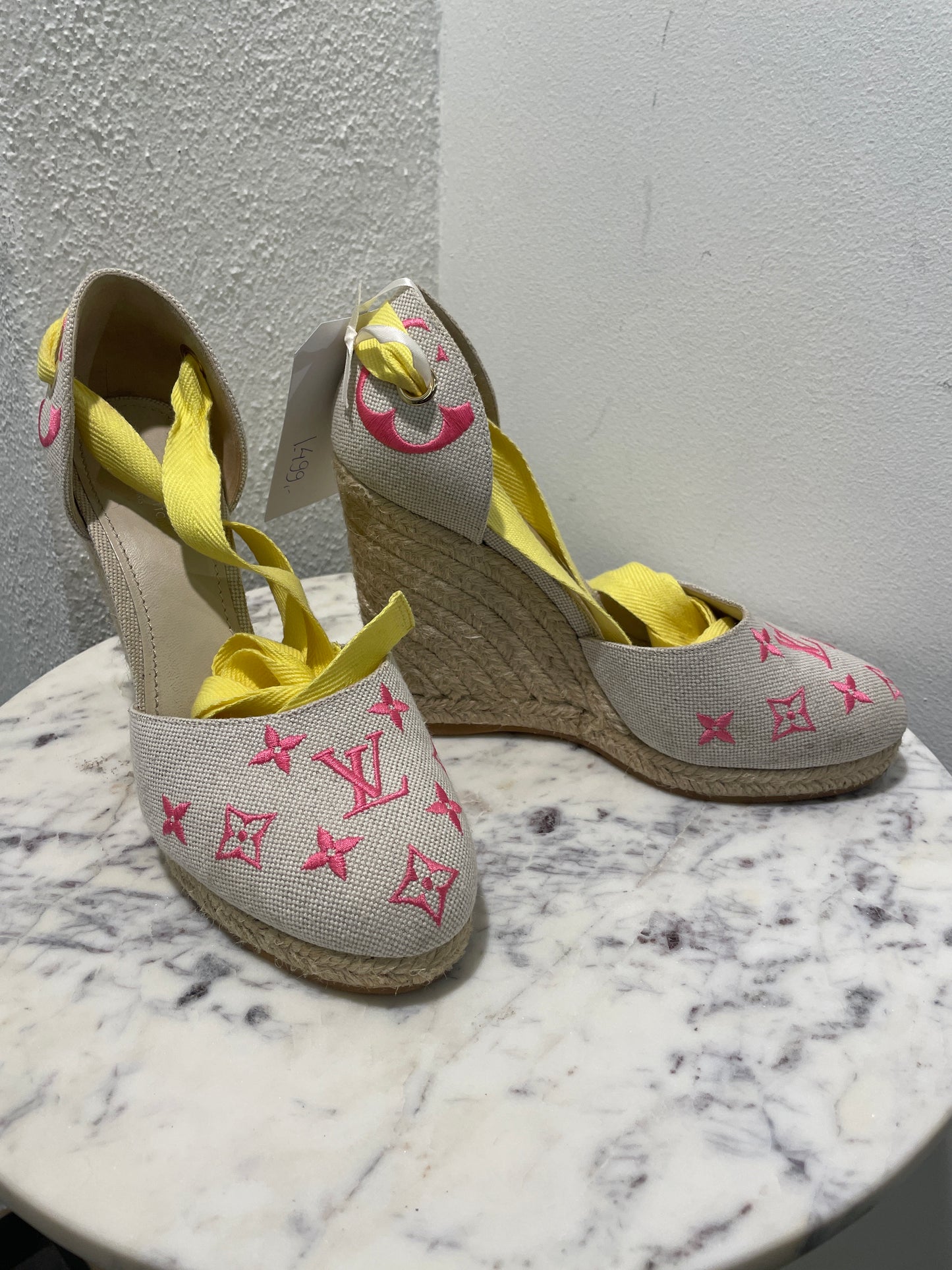 Louis Vuitton Starboard Canvas Monogram Wedge Espadrilles – Vibrant Summer Edition - 40