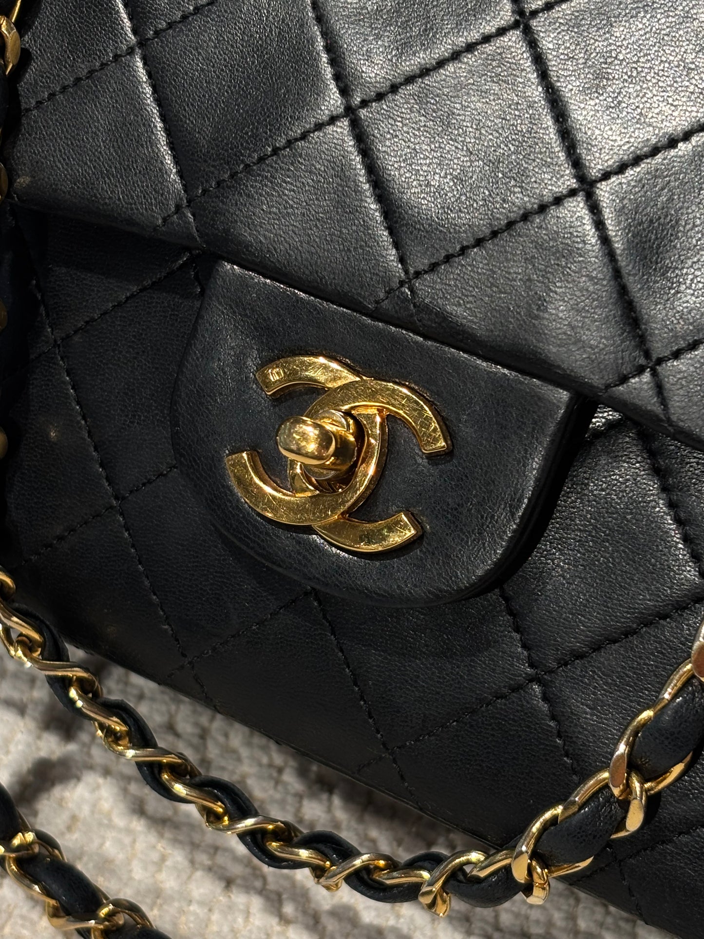 Vintage Chanel Classic Flap Bag - Medium - 24k Hardware
