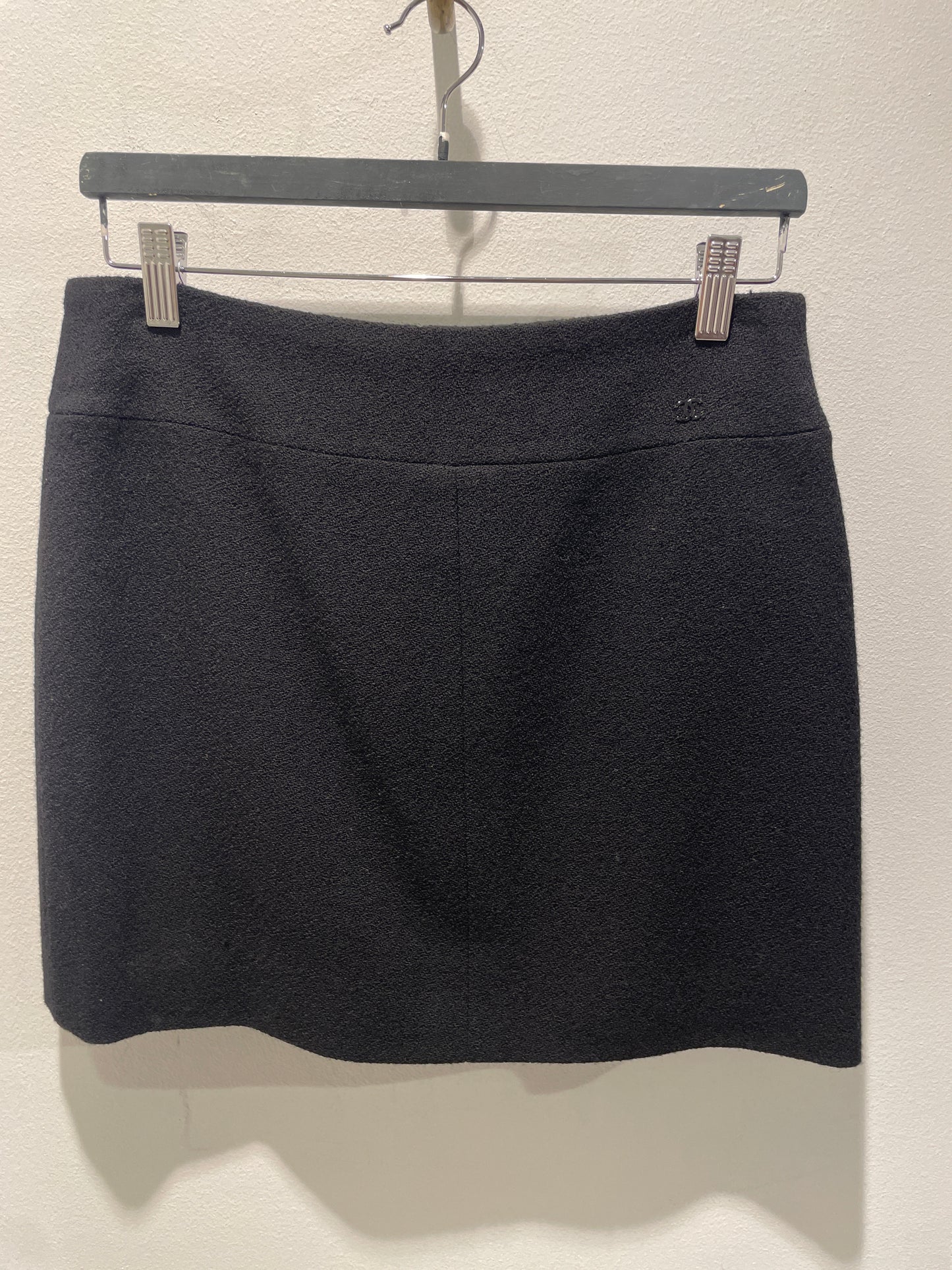 Chanel Skirt – Classic Wool in Black – EU 36