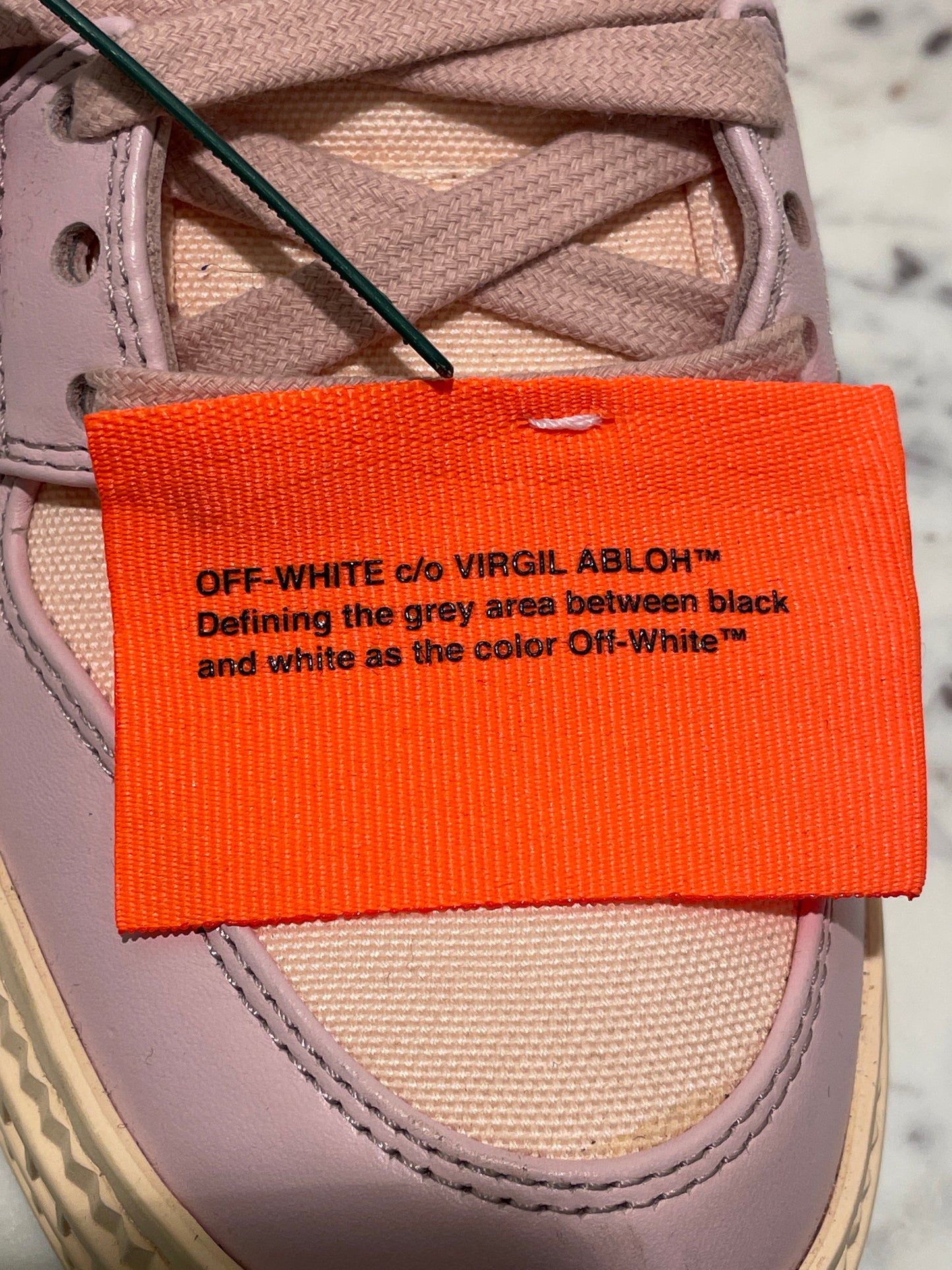 Off-White Off-Court 3.0 Pink Beige High-Top Sneakers with Tags - 38