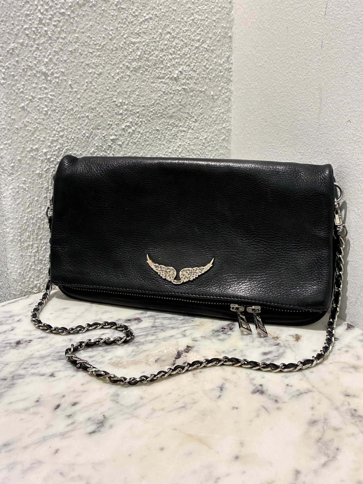 Zadig & Voltaire Bag - Black Leather & Silver Hardware