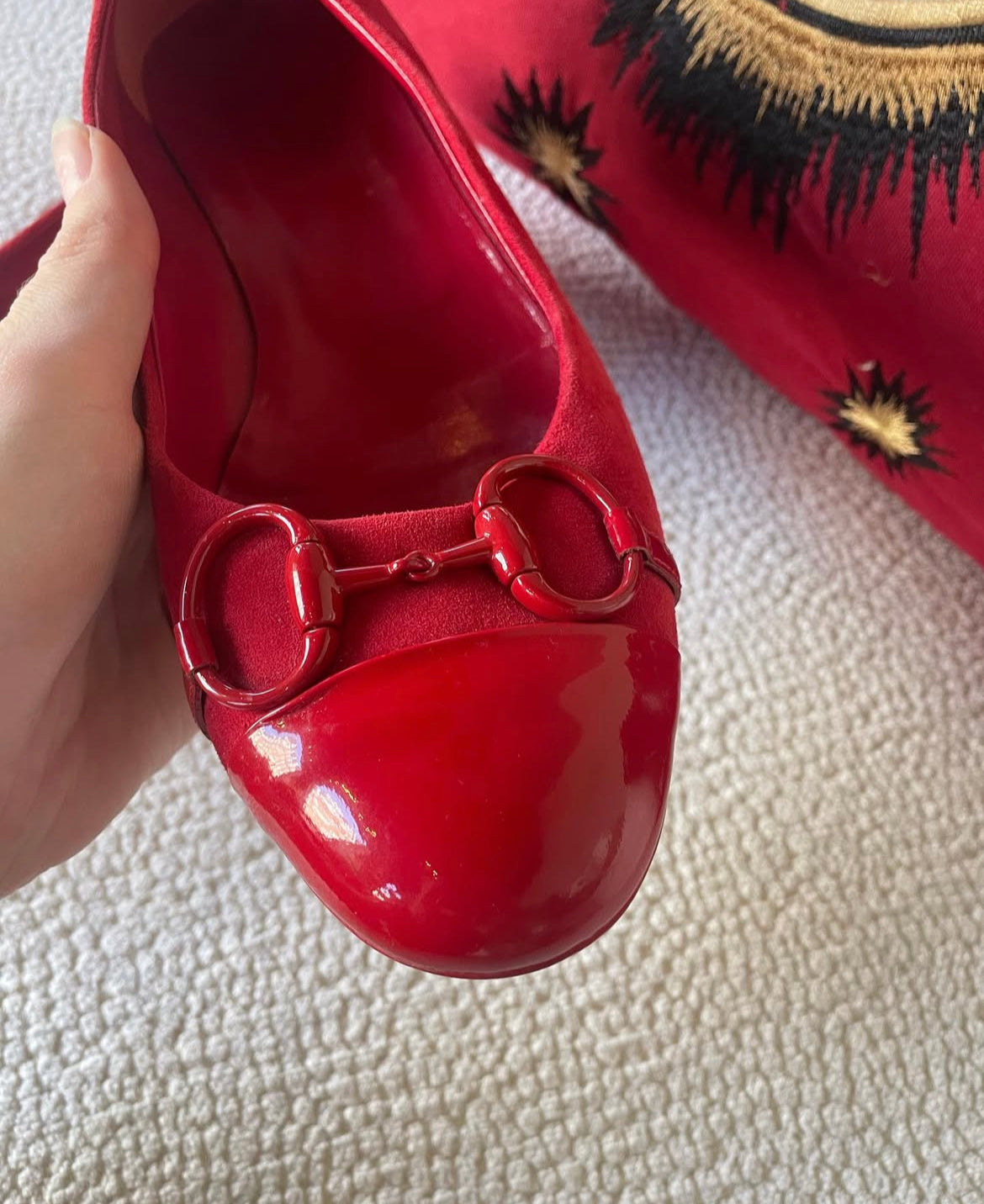 Gucci - Ballerinas m. Bidsel - Str. 38,5