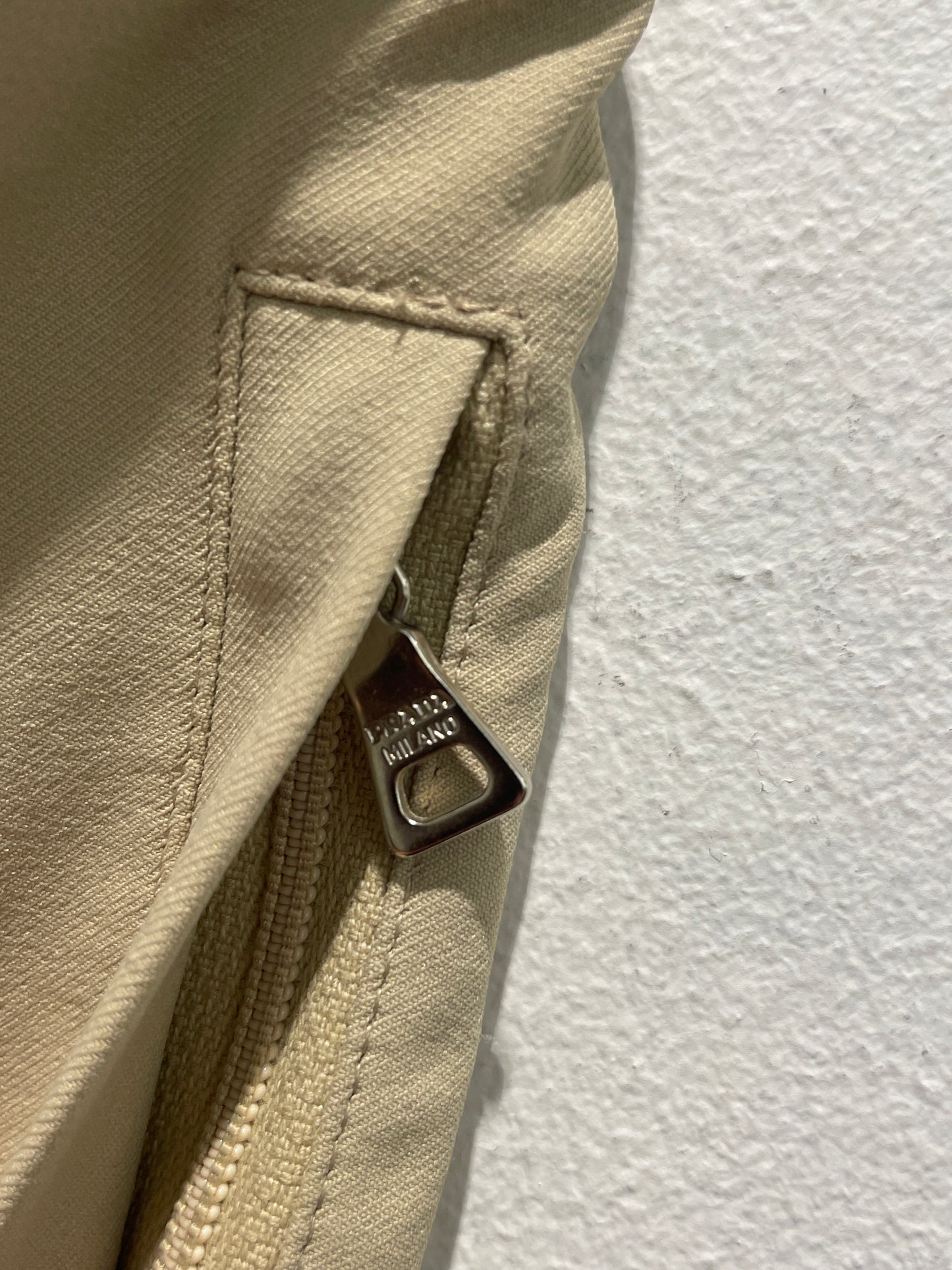 Prada Linea Rossa — Sand Technical Stretch Trousers with Adjustable Zip Hem - Size IT 38