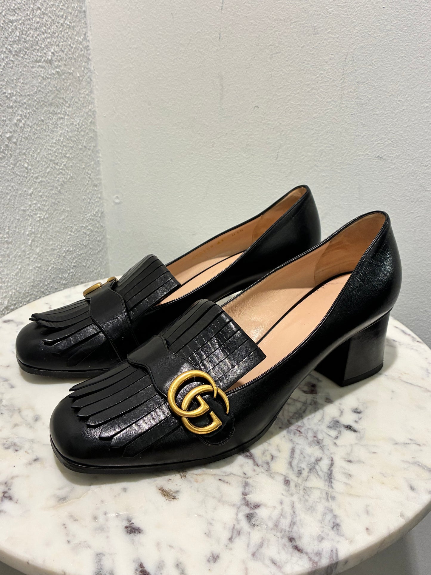 Gucci Marmont Leather Pumps – Size EU 41.5