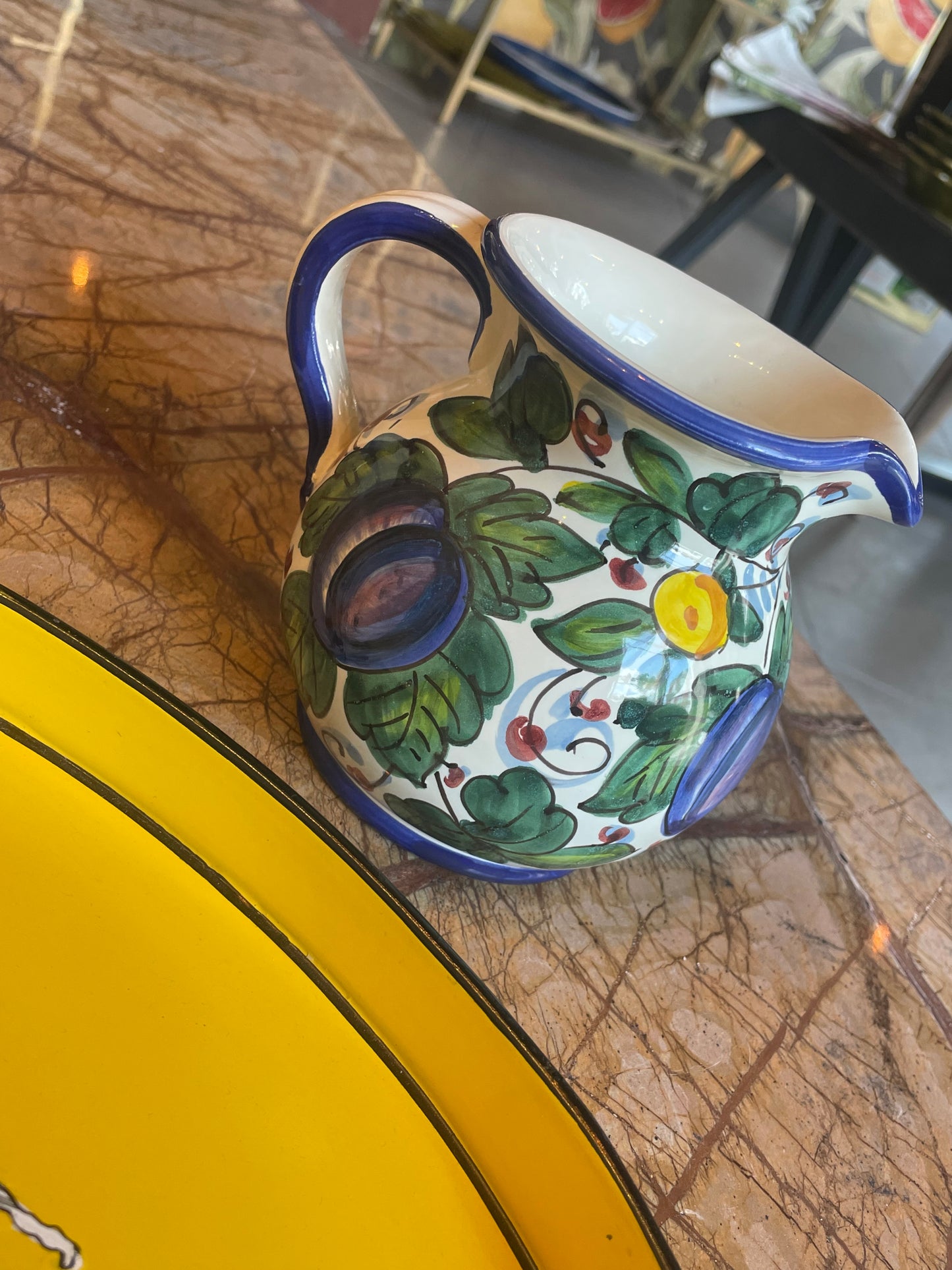 Lille Toscana kande - Blommer - Italiensk porcelæn