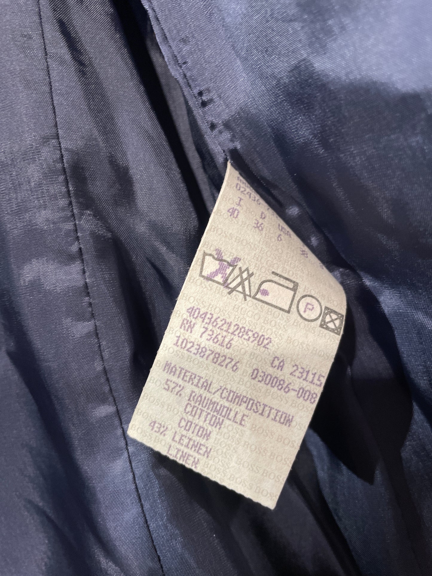 Hugo Boss shiny linen blazer - 36