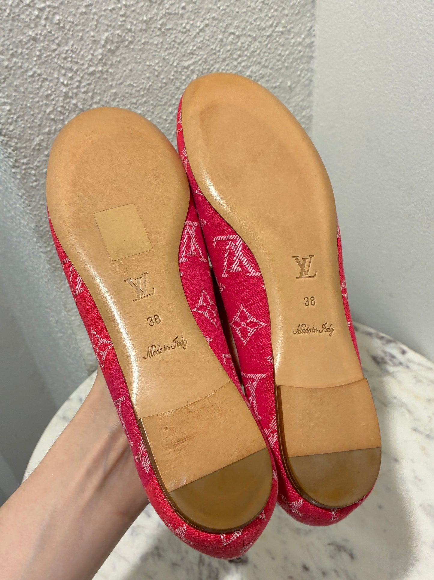 Louis Vuitton Ballerinas - Rare Monogram Denim in Pink - EU 38 (37,5-38)