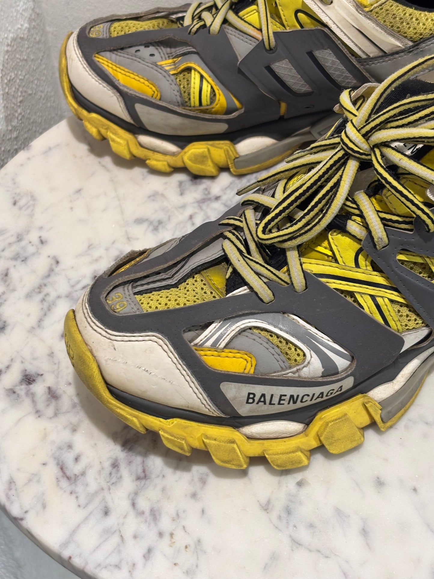 Balenciaga - Track 1.0 - Yellow/Grey/White - EU39 - Medinas Wardrobe