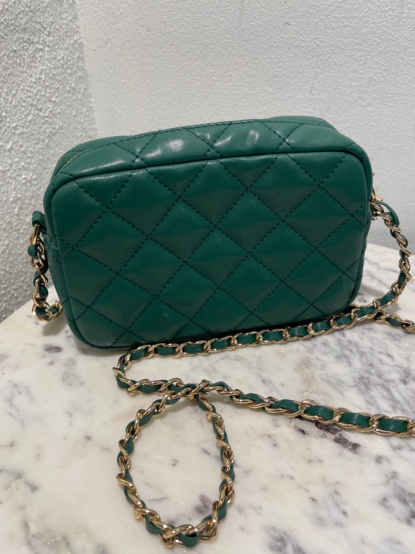 Pierre Cardin Quilted Leather Crossbody Bag