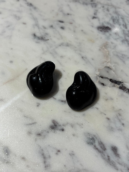 Pilgrim - Earrings - Black - Drops - Medinas Wardrobe