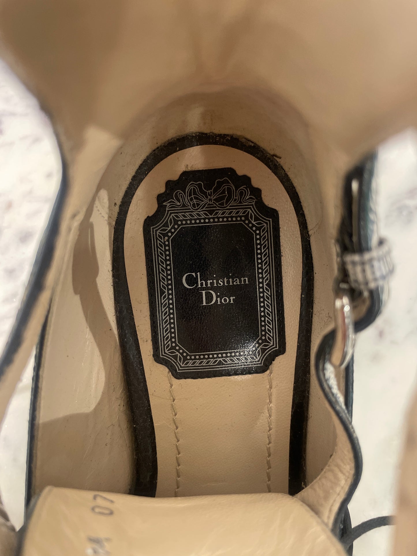 Christian Dior Nomade Cut-Out Oxford Booties - 35