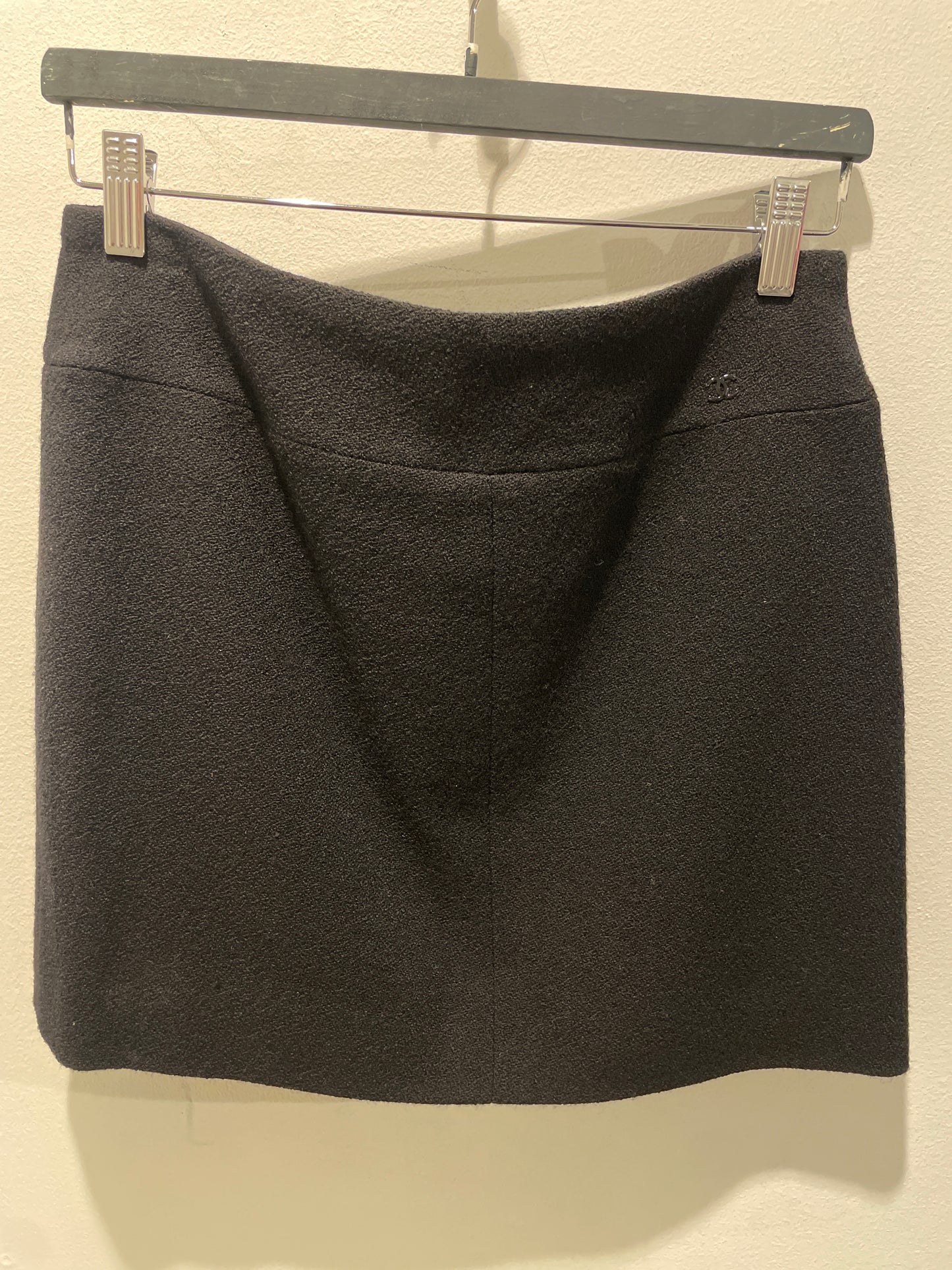 Chanel Skirt – Classic Wool in Black – EU 36