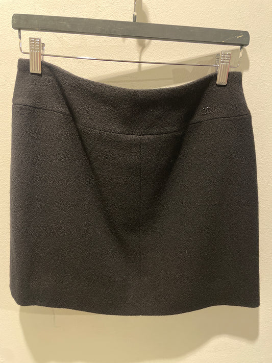 Chanel Skirt – Classic Wool in Black – EU 36