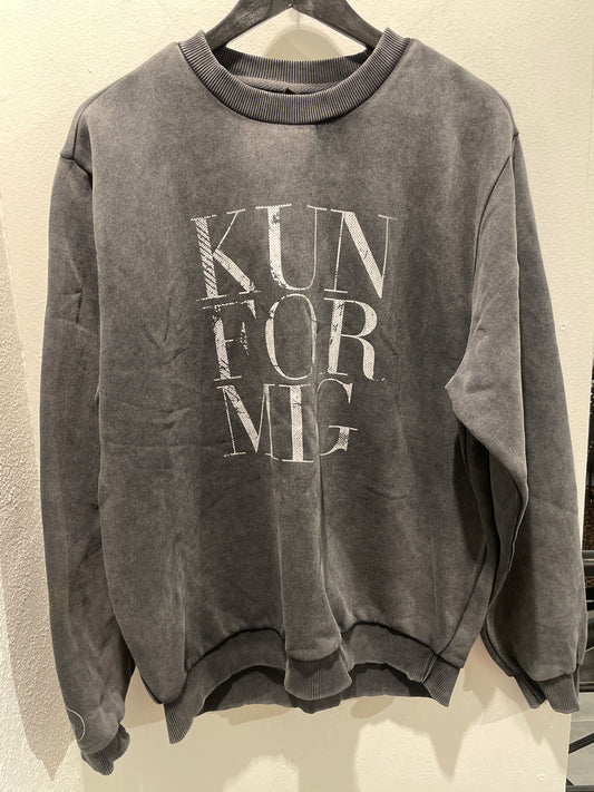 KUN FOR MIG - Sweatshirt - Antracite - Medinas Wardrobe - M