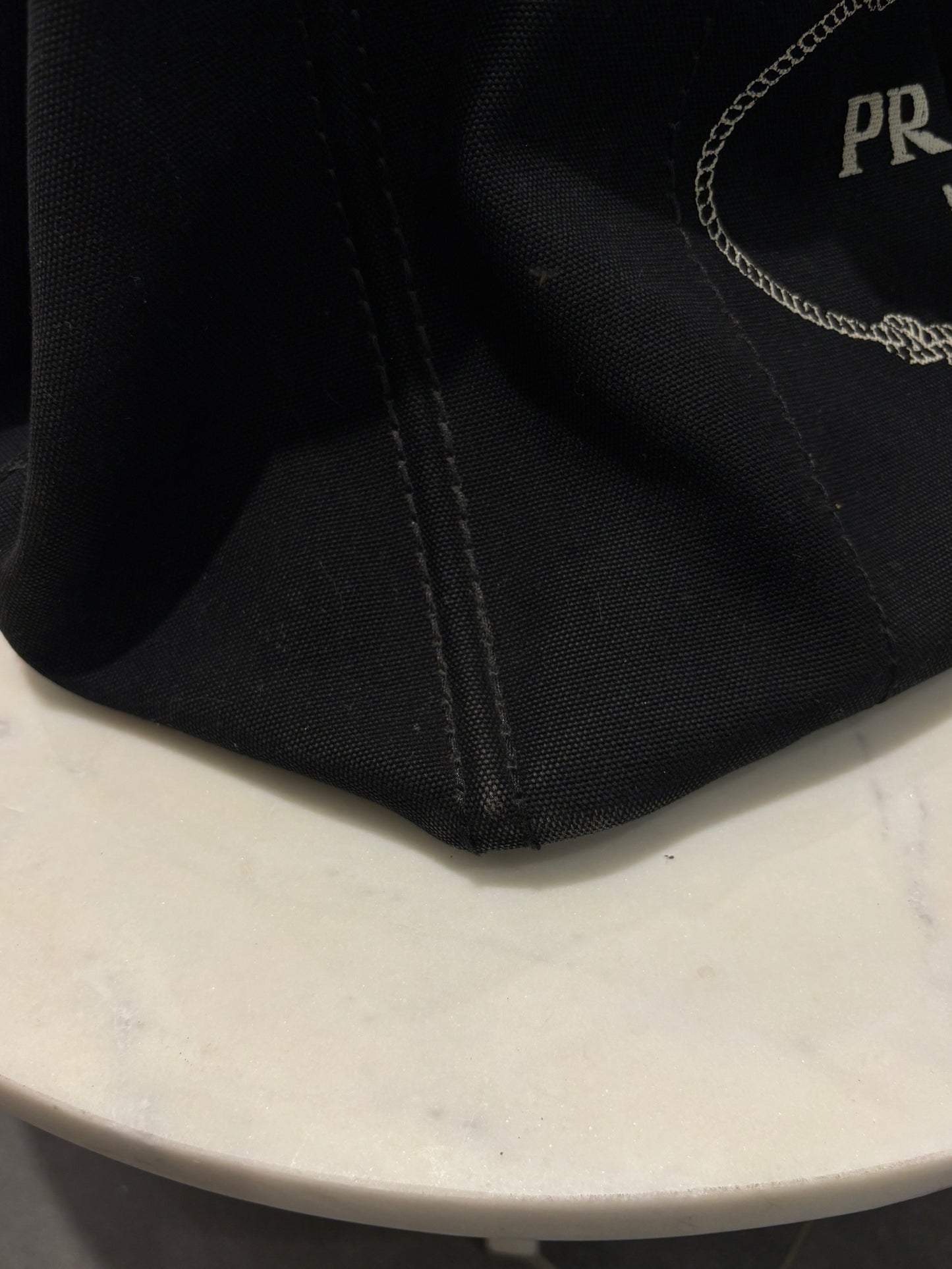 Prada - Canapa Tote - Black Canvas