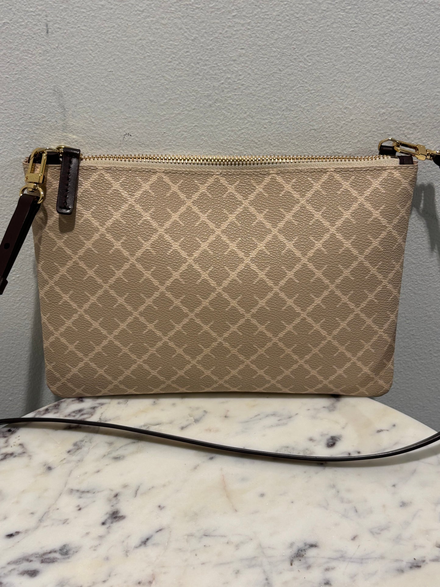 Malene Birger - Shoulder Bag  - Beige Monogram - Medinas Wardrobe