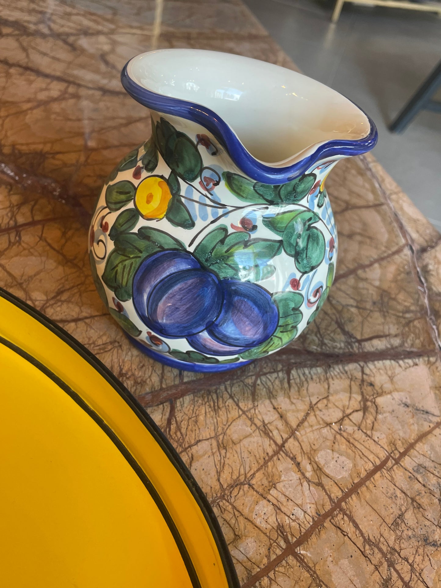 Lille Toscana kande - Blommer - Italiensk porcelæn
