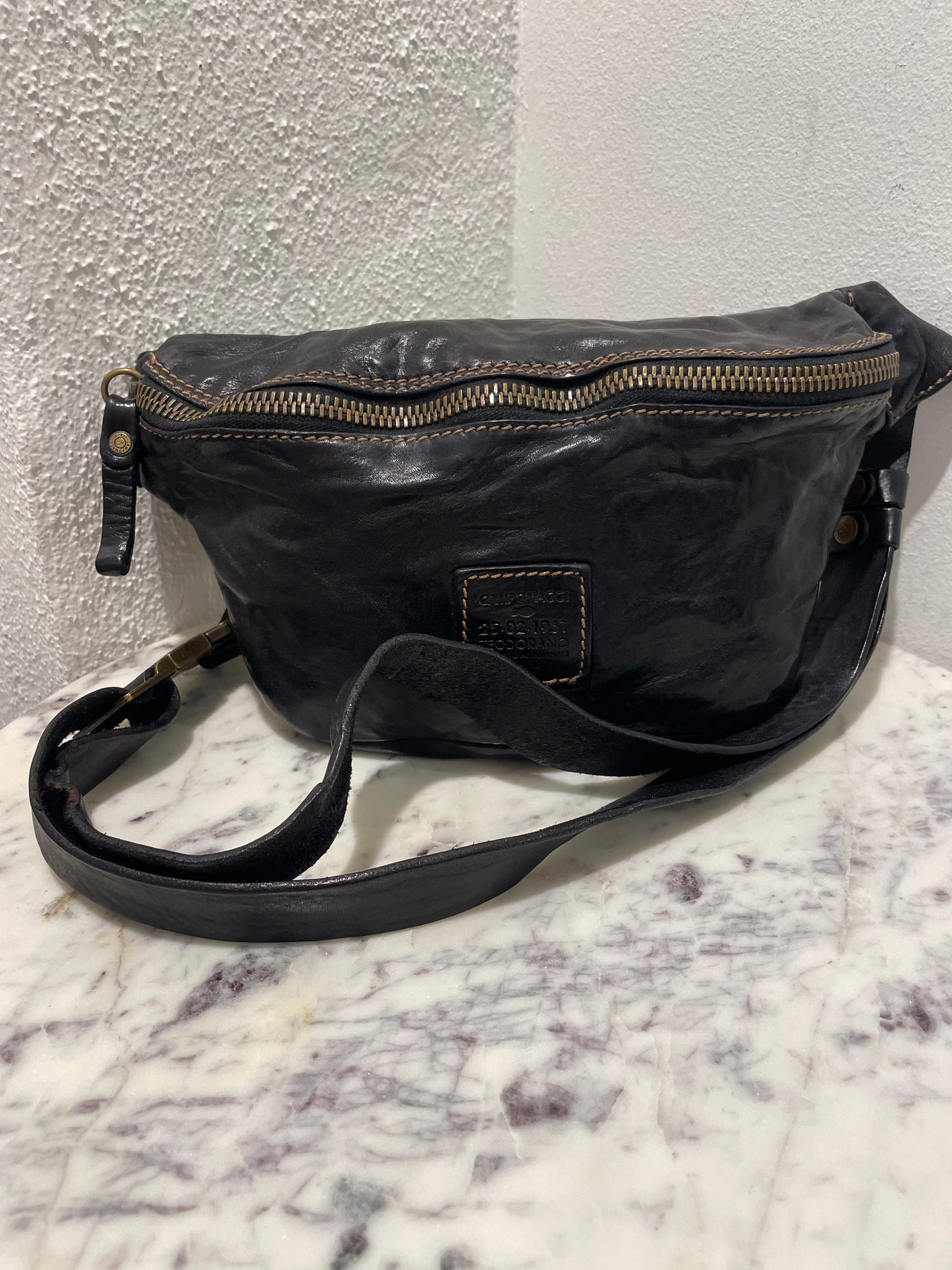 Campomaggi Leather Belt Bag – One Size / Dark Brown