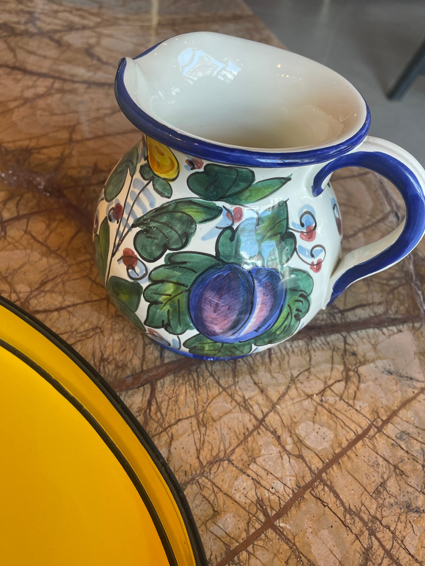 Lille Toscana kande - Blommer - Italiensk porcelæn
