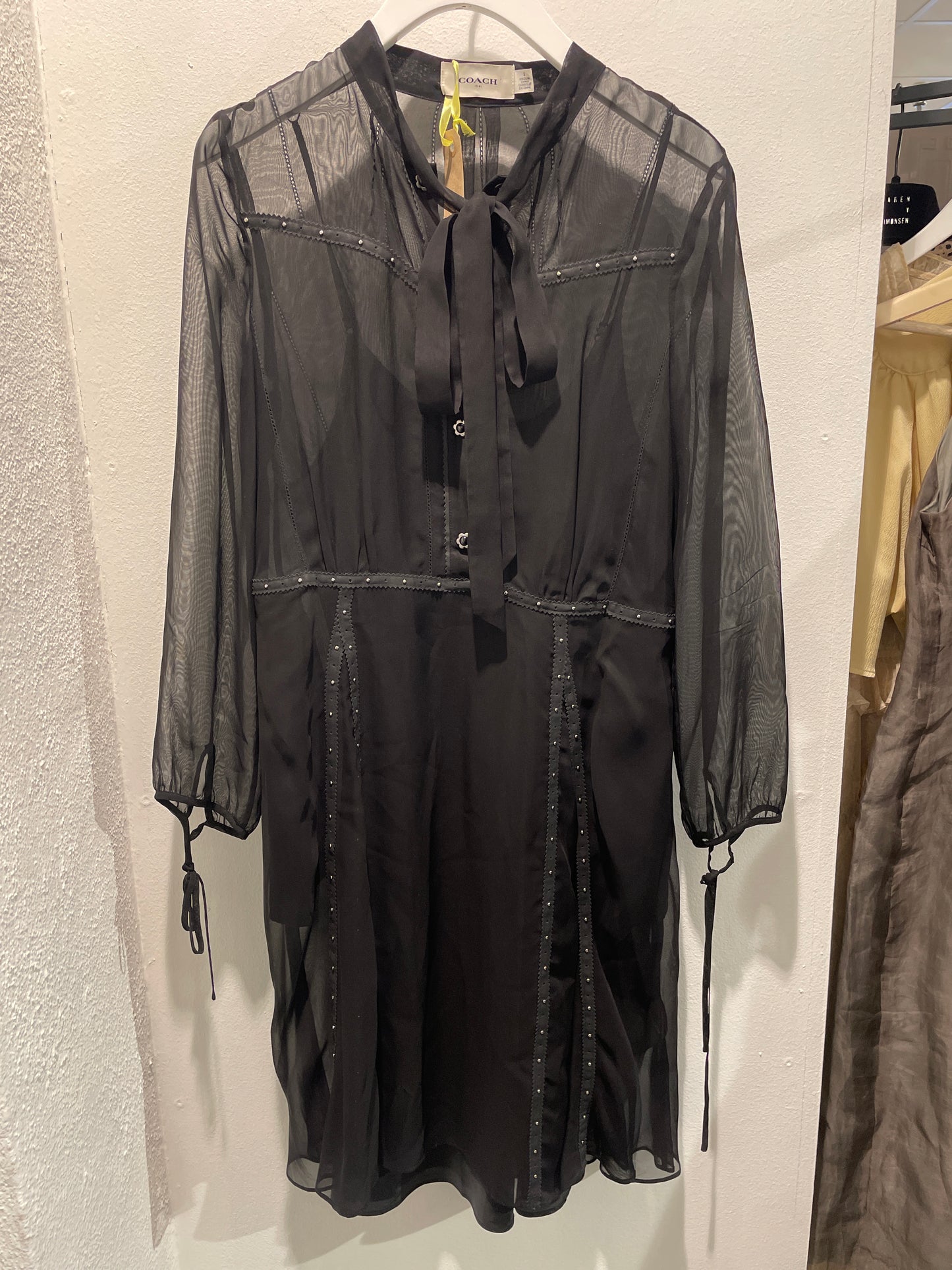 Coach - unique vegan silk dress -  Sz 2 /XS