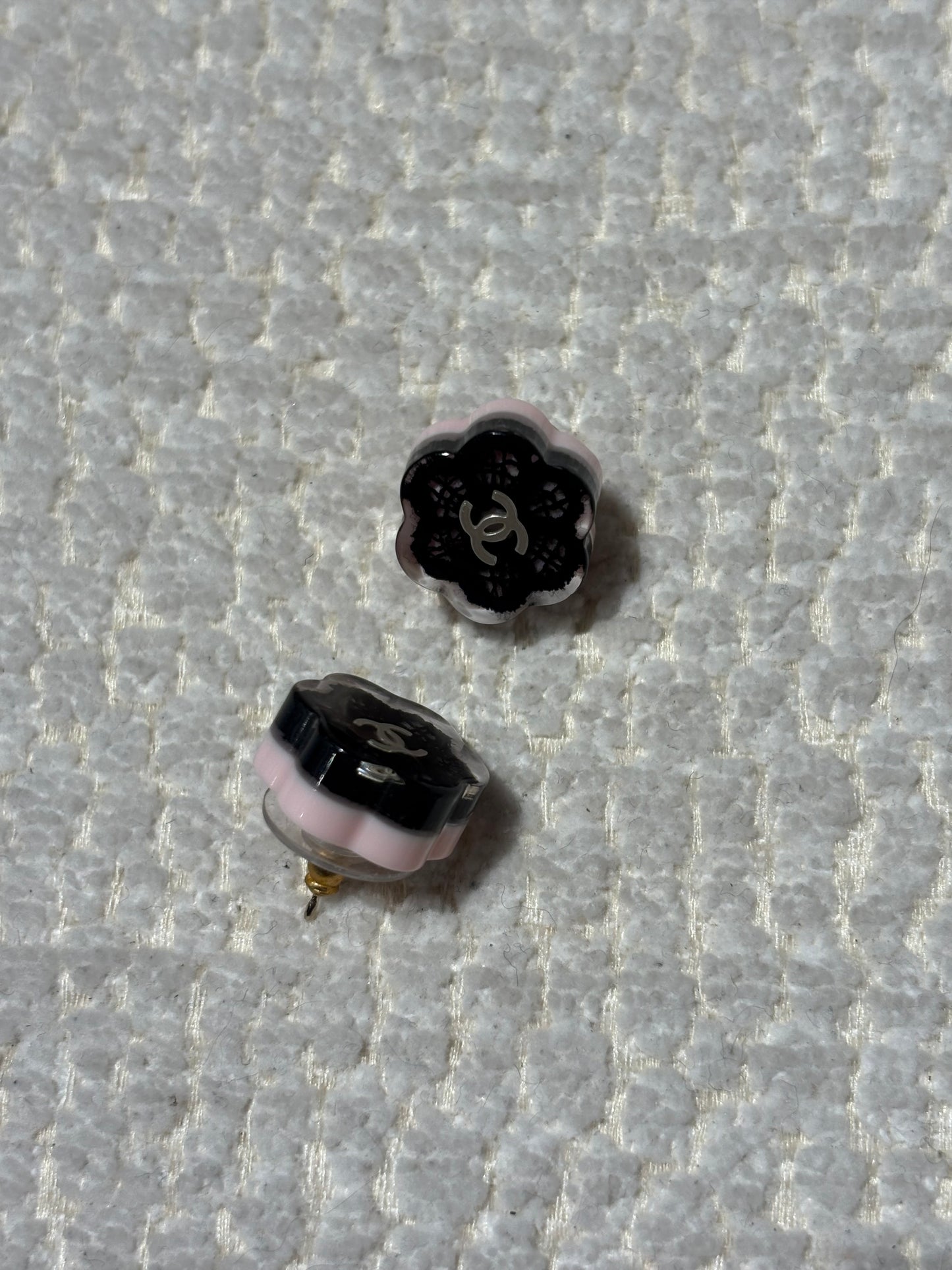 Chanel Earrings - Camelia Symbol with Logo
